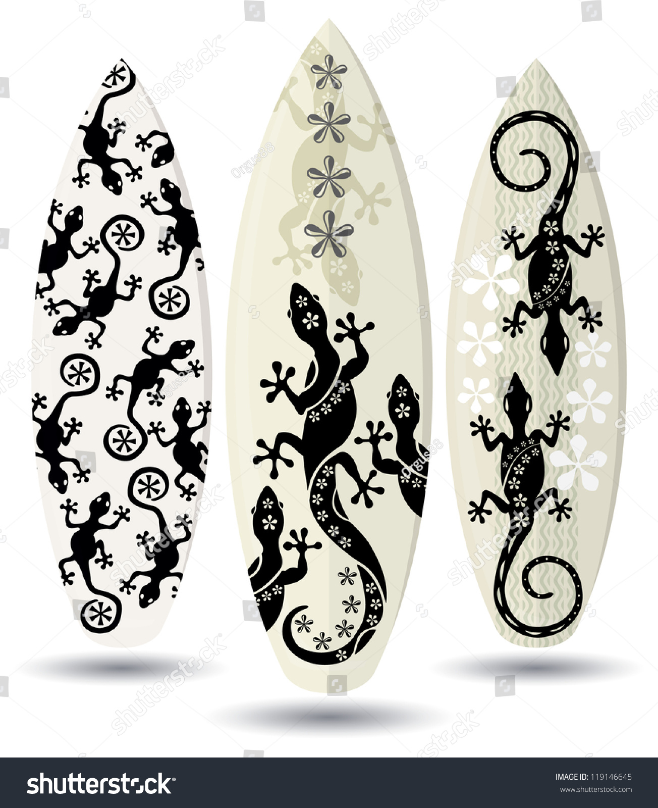 vector surf boards tattoo lizards design stock vector 119146645 vector surf boards tattoo lizards design stock vector 119146645
