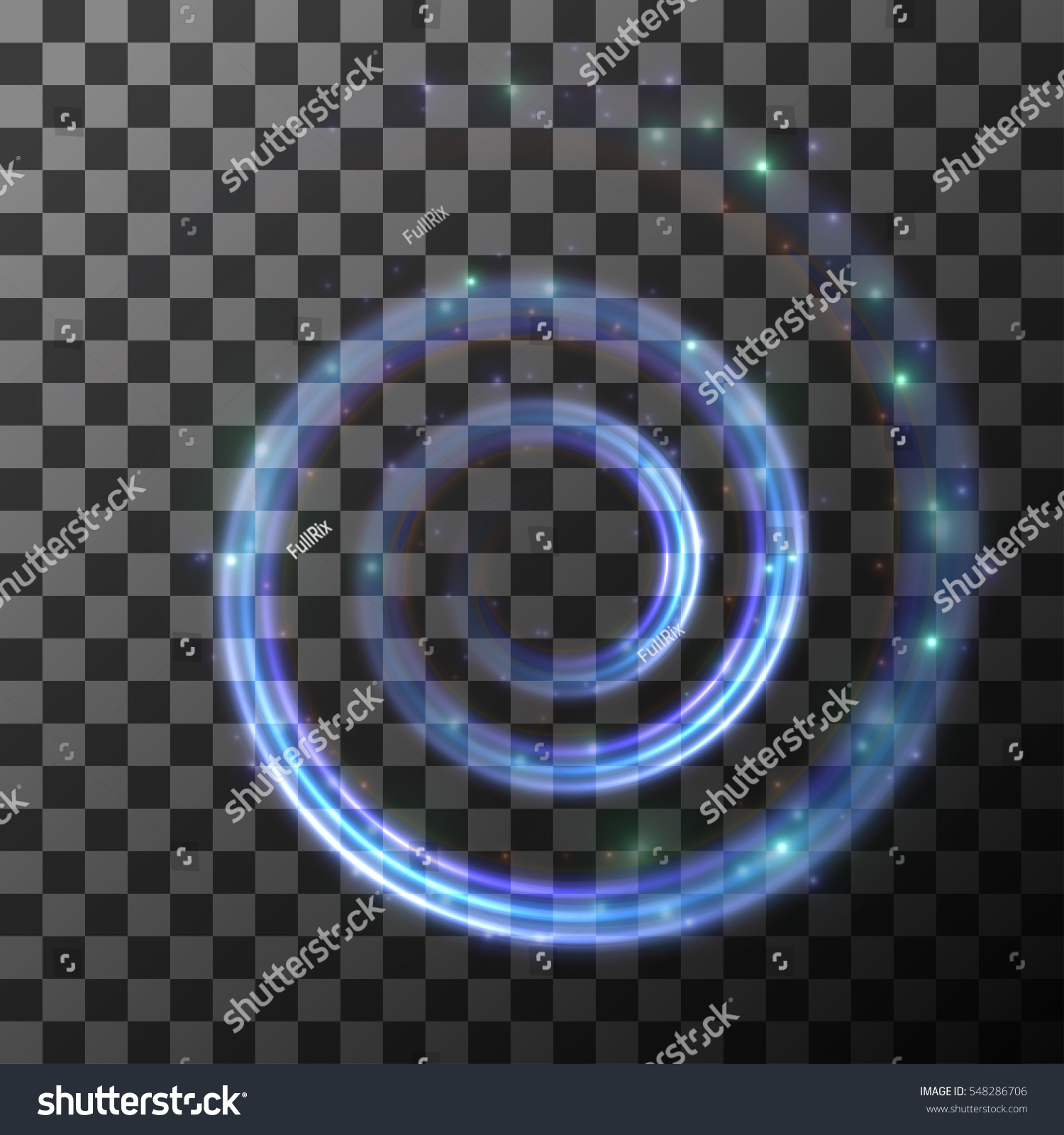 Vector Swirl Light Effect Isolated On Stock Vector (Royalty Free ...