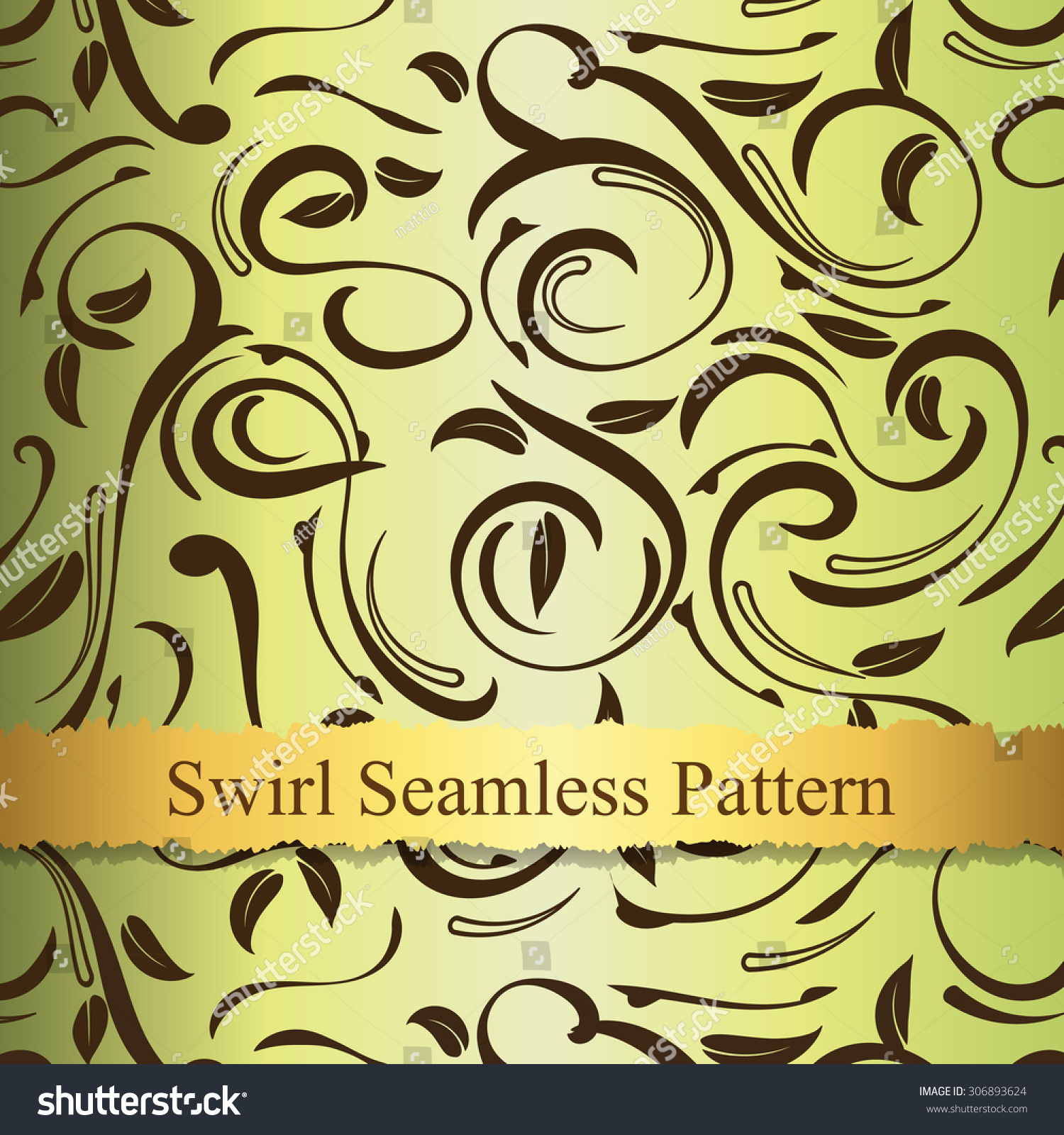 Vector Swirl Seamless Pattern - 306893624 : Shutterstock