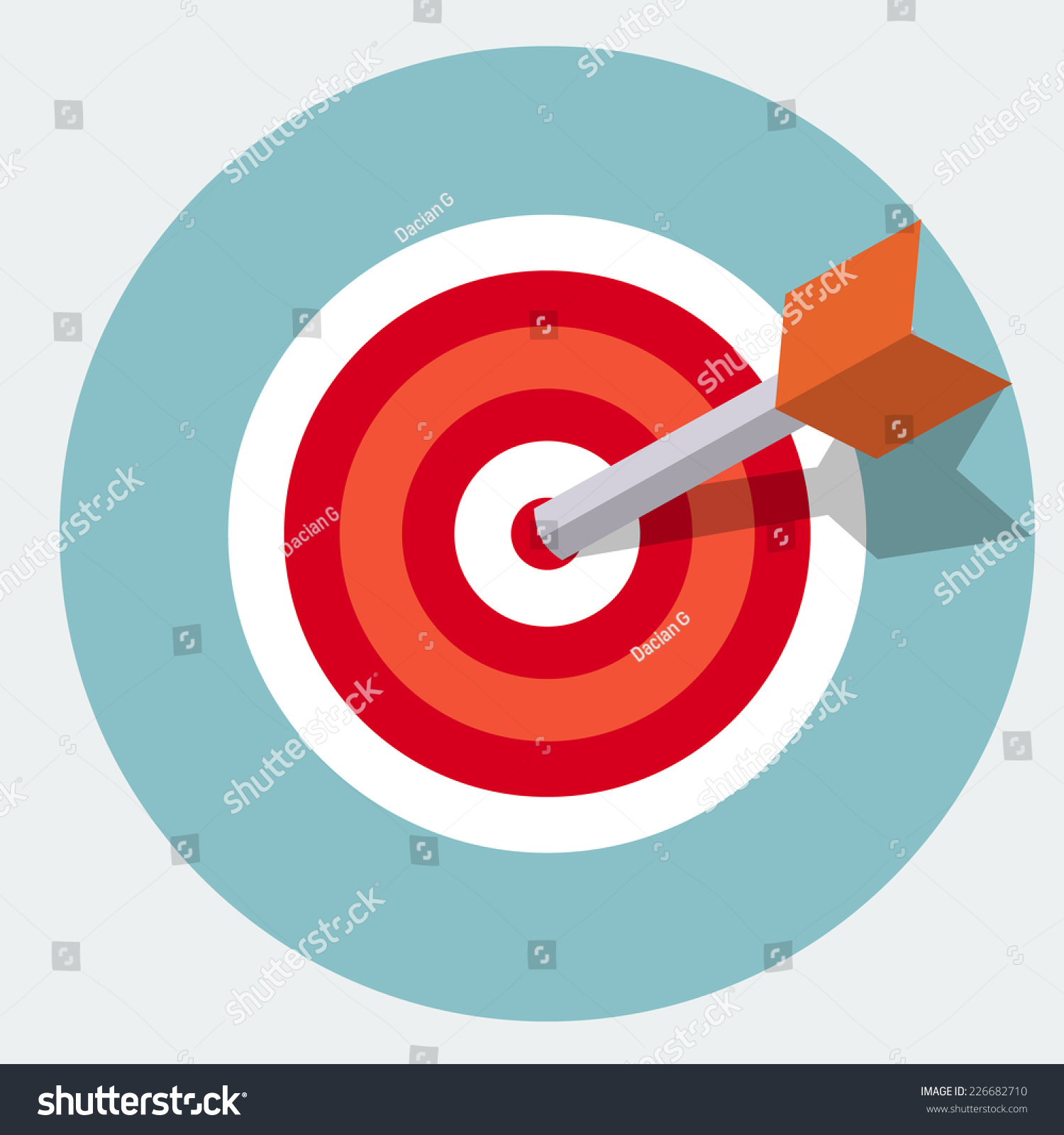 Vector Target Icon Stock Vector (Royalty Free) 226682710 - Shutterstock