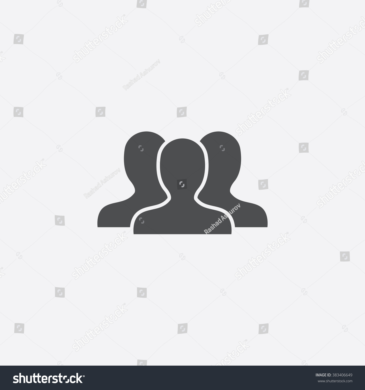 Vector Team Icon - 383406649 : Shutterstock