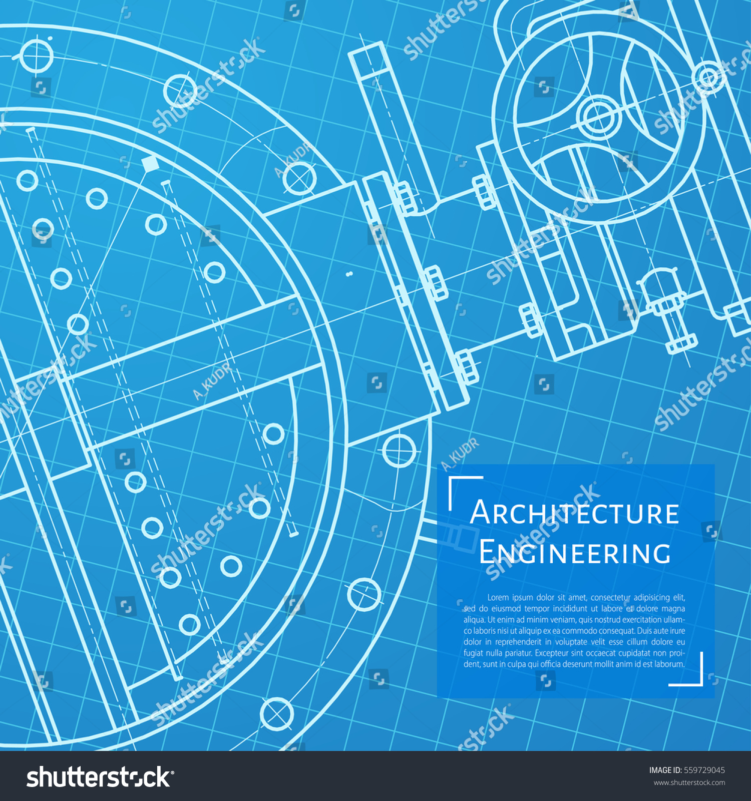 Vector Technical Blueprint Of Mechanism Engineer Illustration Vector Technical Blueprint Of Mechanism Engineer Illustration