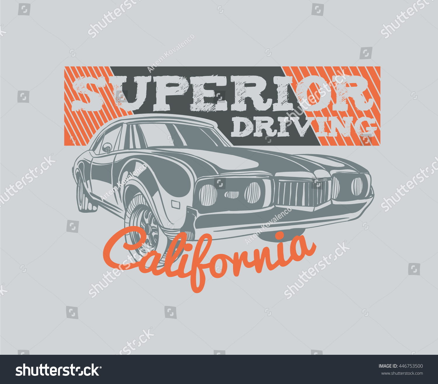 car show t shirt design template