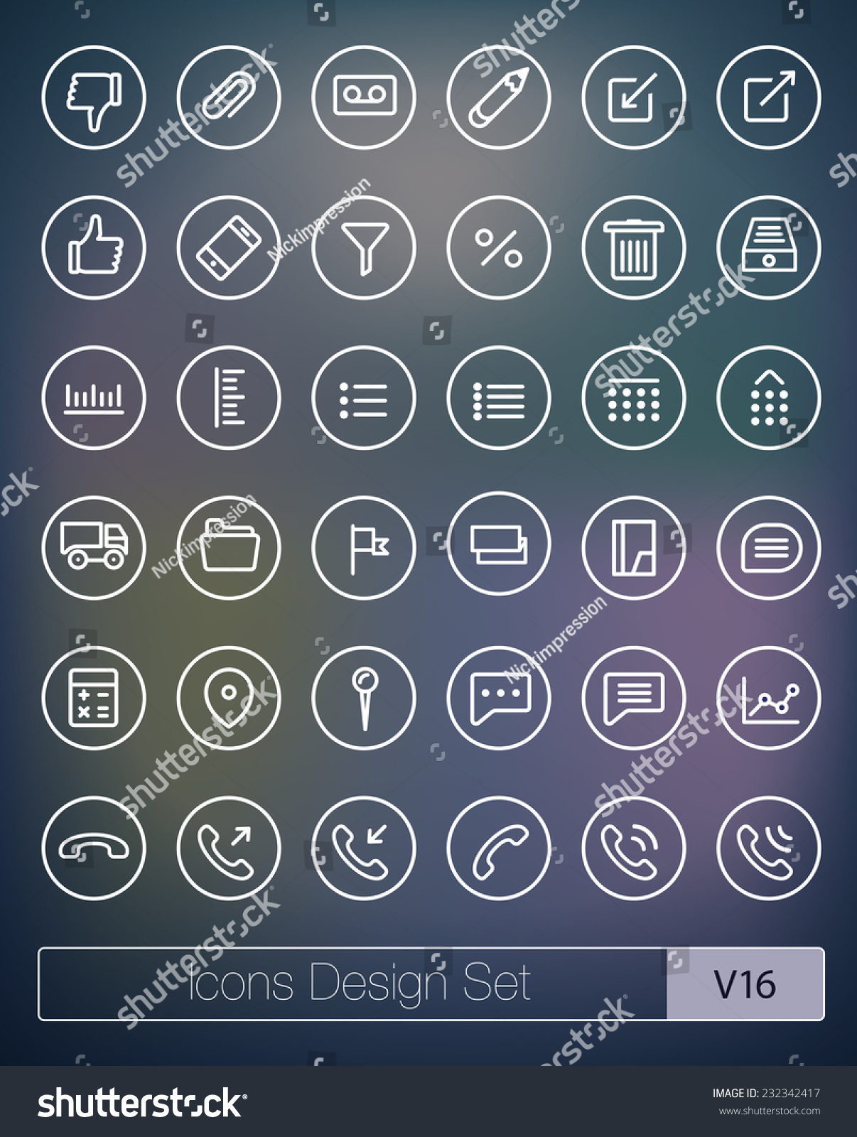 Vector Thin Icons Design Set. Moder Simple Line Icons. Ultra Thin Icons ...