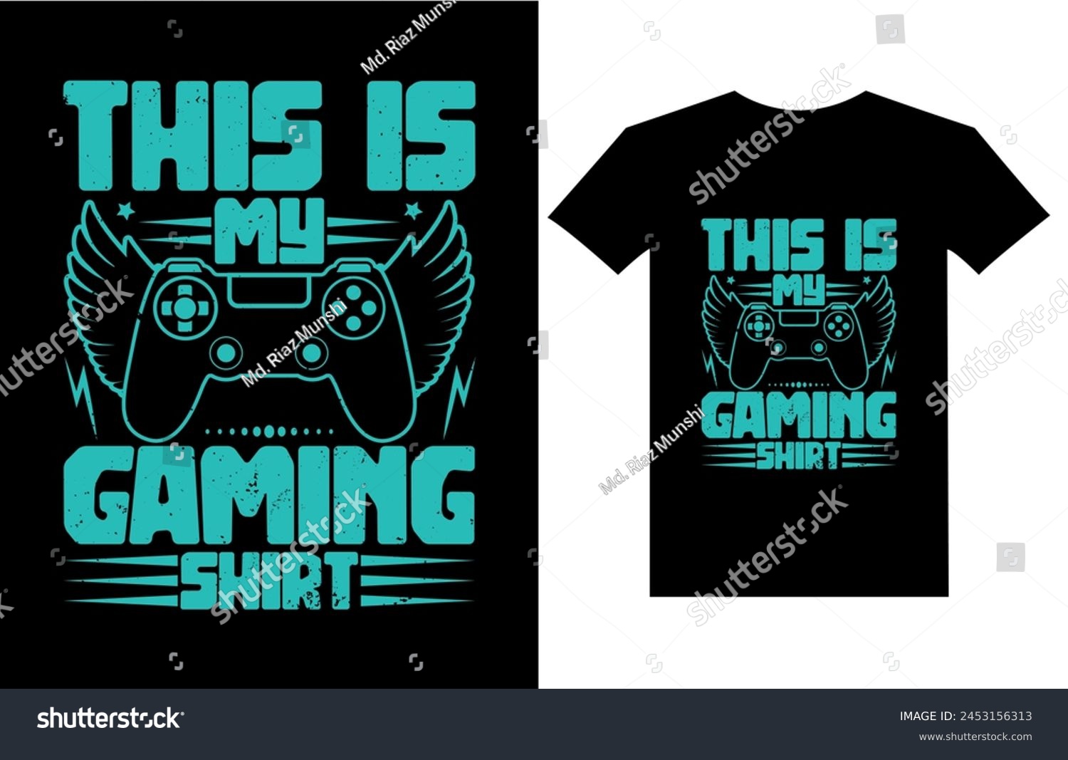SVG of Vector this is my gaming shirt graphic t shirt design gaming shirt design svg