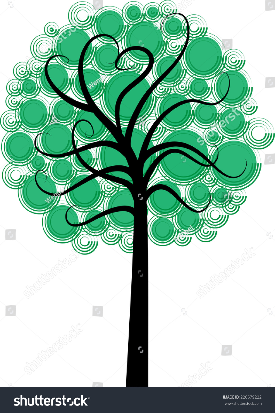 Vector Tree Stock Vector 220579222 - Shutterstock