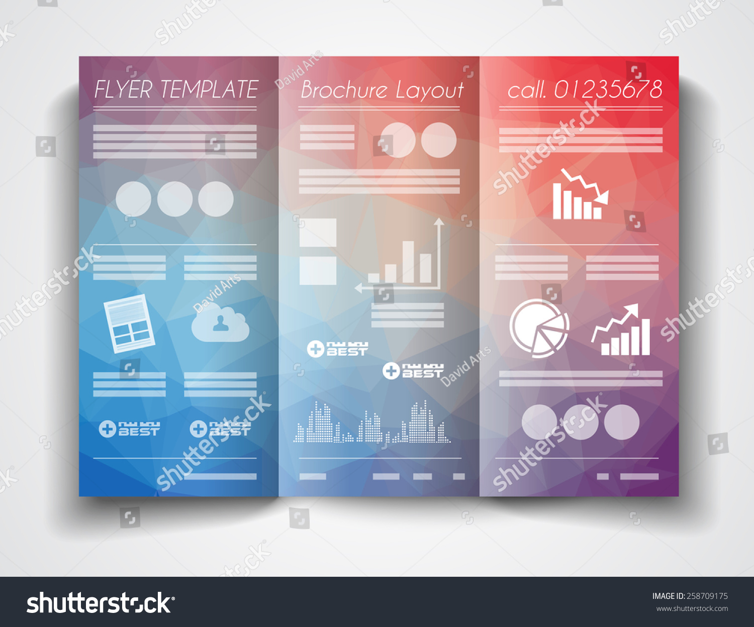 tri fold brochure publisher template
