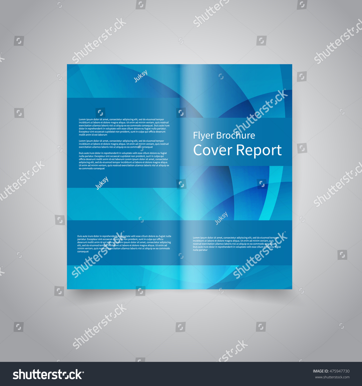 vector twofold brochure design template abstract stock vector 2018