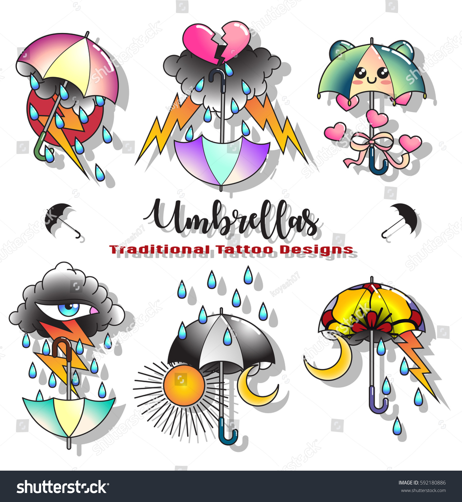 840+ Free Download Tattoo Design Umbrella HD Tattoo Images