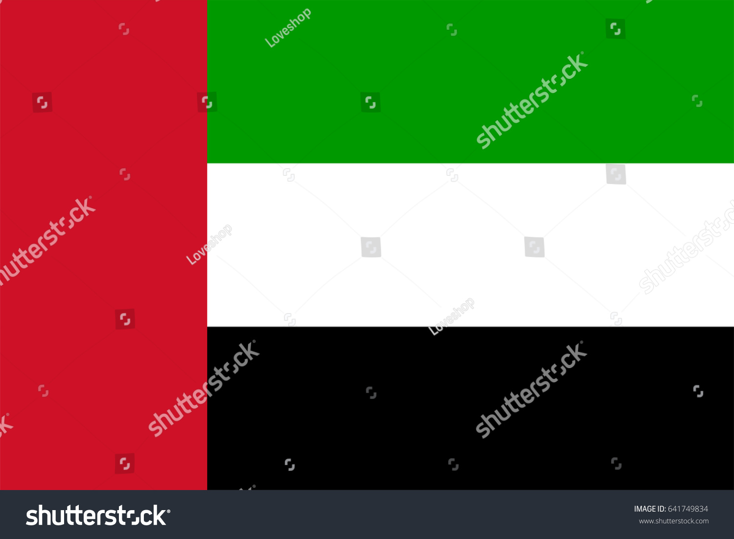 SVG of Vector United Arab Emirates flag, United Arab Emirates flag illustration, United Arab Emirates flag picture, United Arab Emirates flag image svg