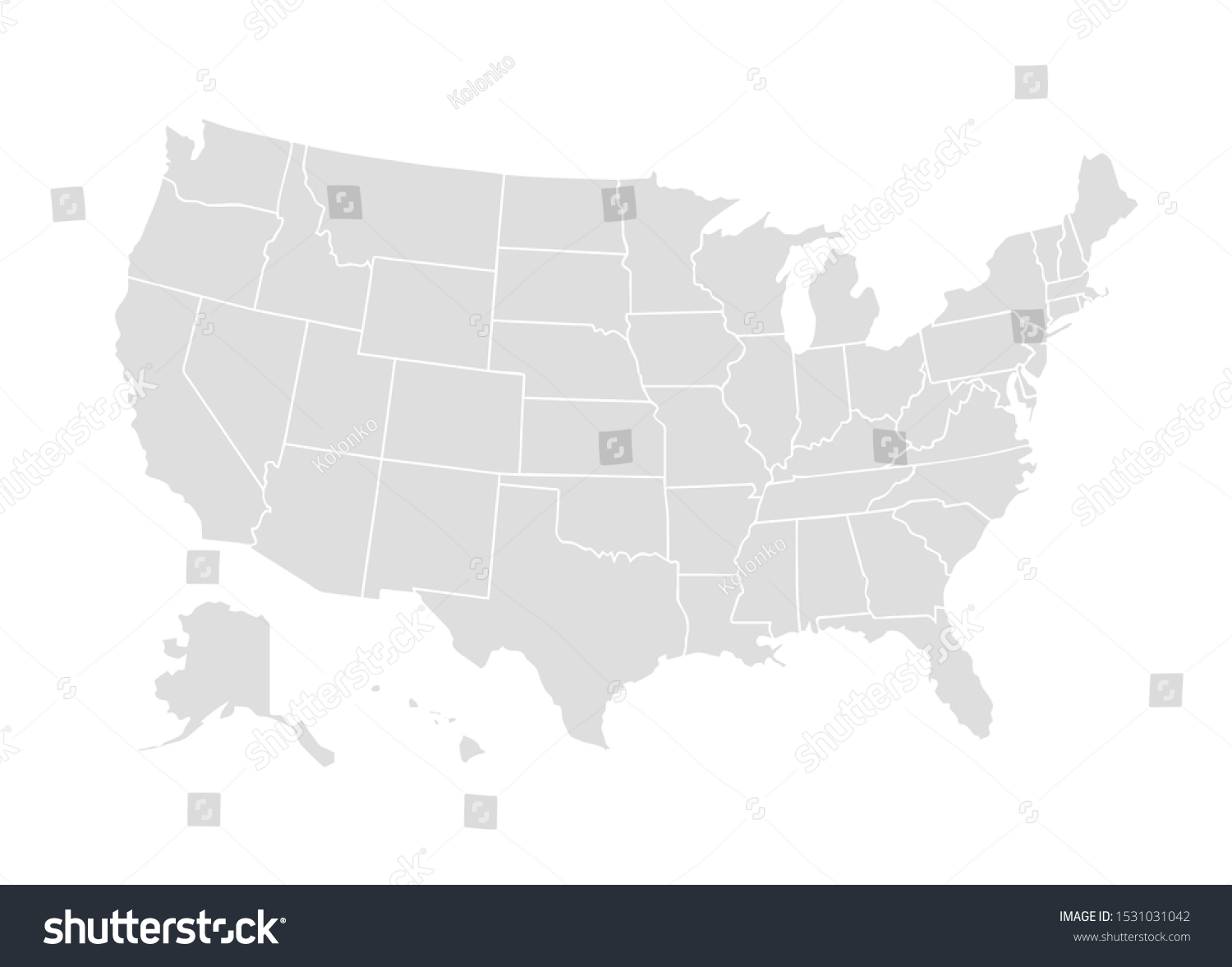 18 503 United states map gray Images - Stock Vector Vector Usa Map America Icon United State America Country World Map Illustration 1531031042