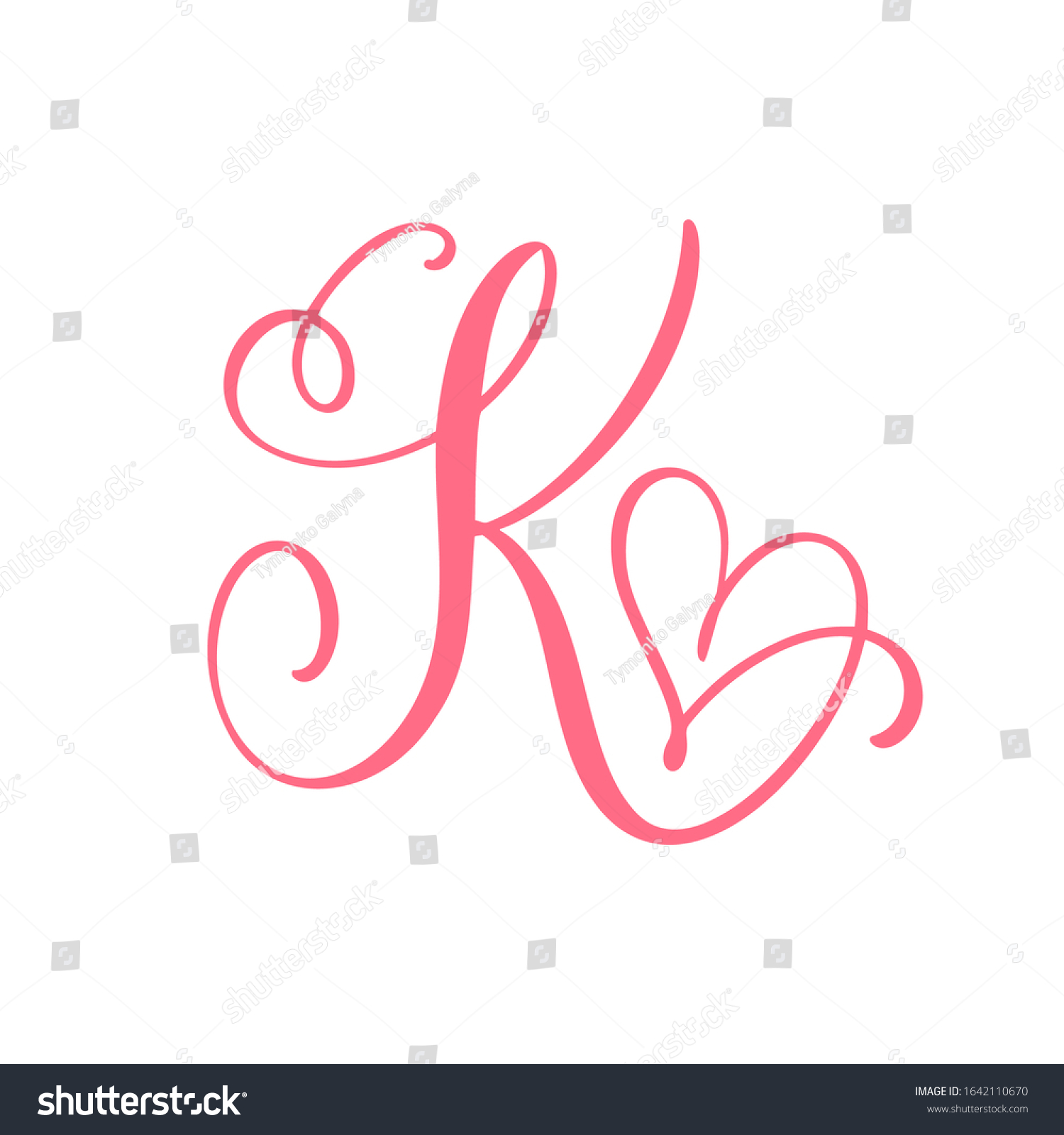 K calligraphy Images, Stock Photos & Vectors | Shutterstock