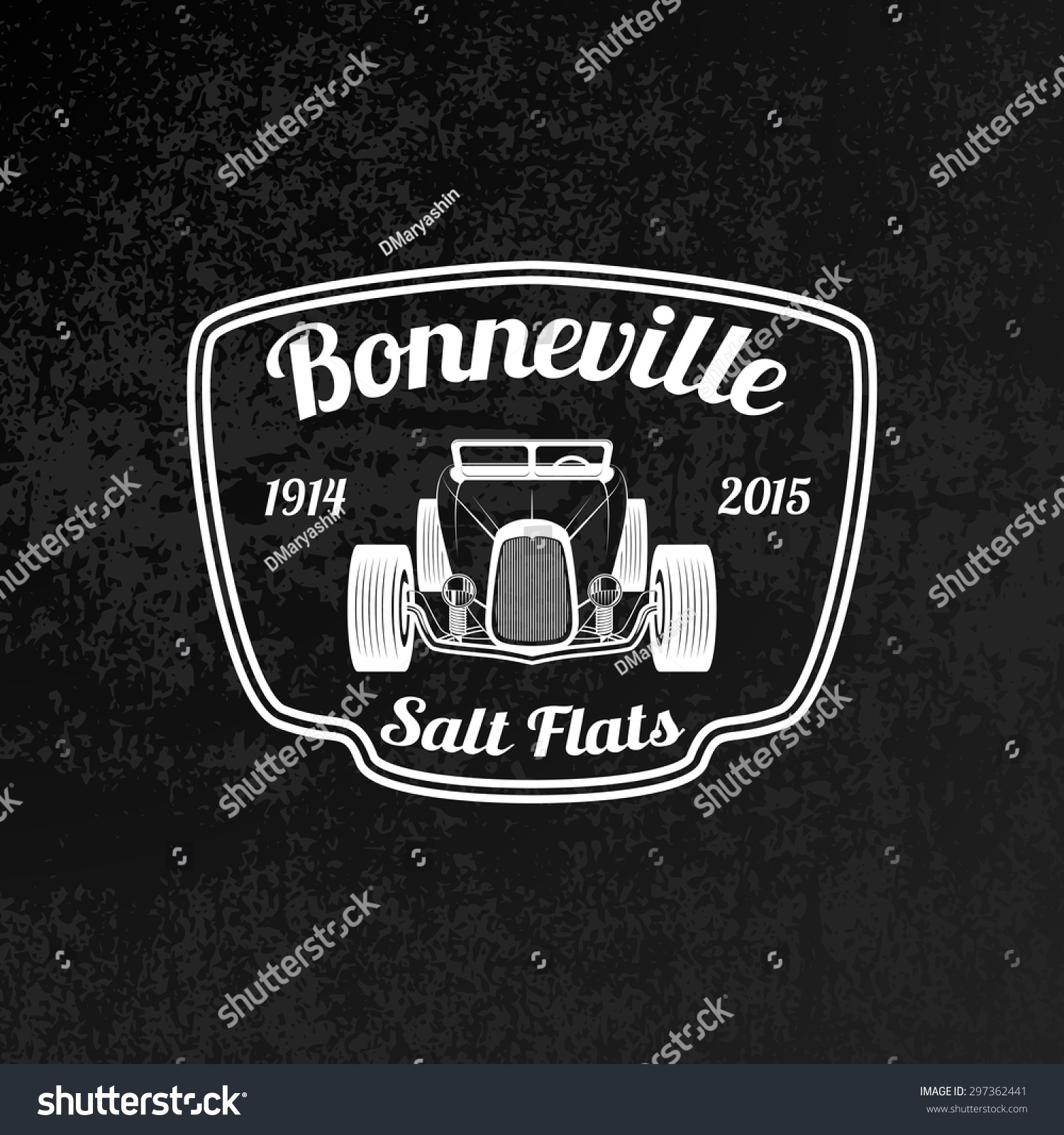 Vector Vintage Hot Rod Emblem On Stock Vector (Royalty Free) 297362441 ...