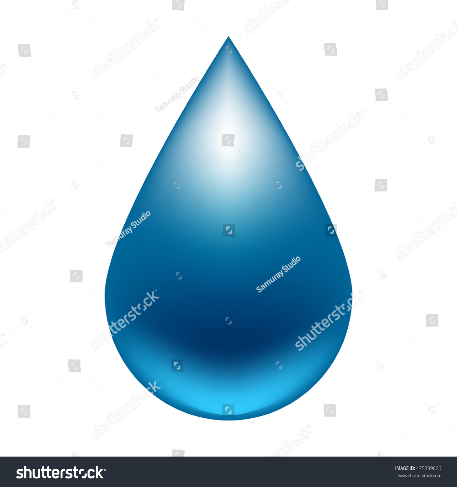 Vector Water Drop Stock Vector 475839826 - Shutterstock