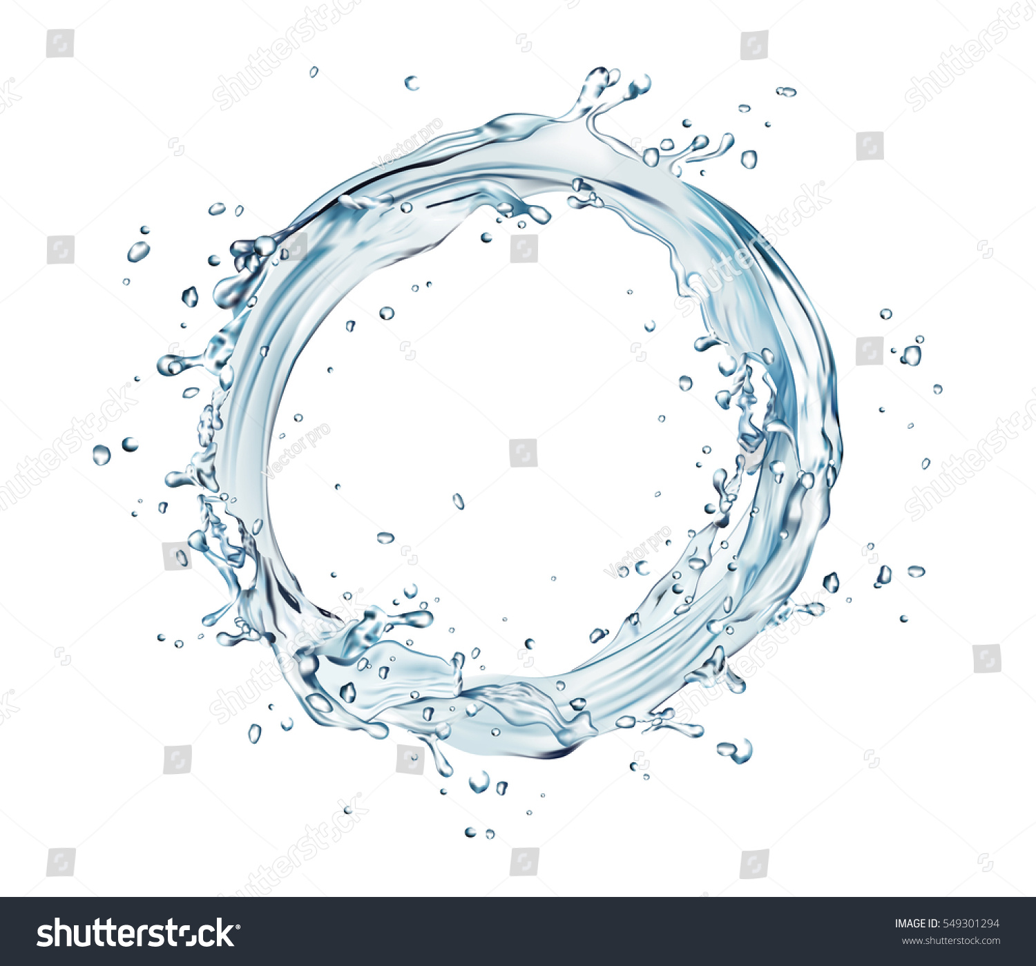 vector splash circle Water Vector 549301294 Vector Stock Circle Splash