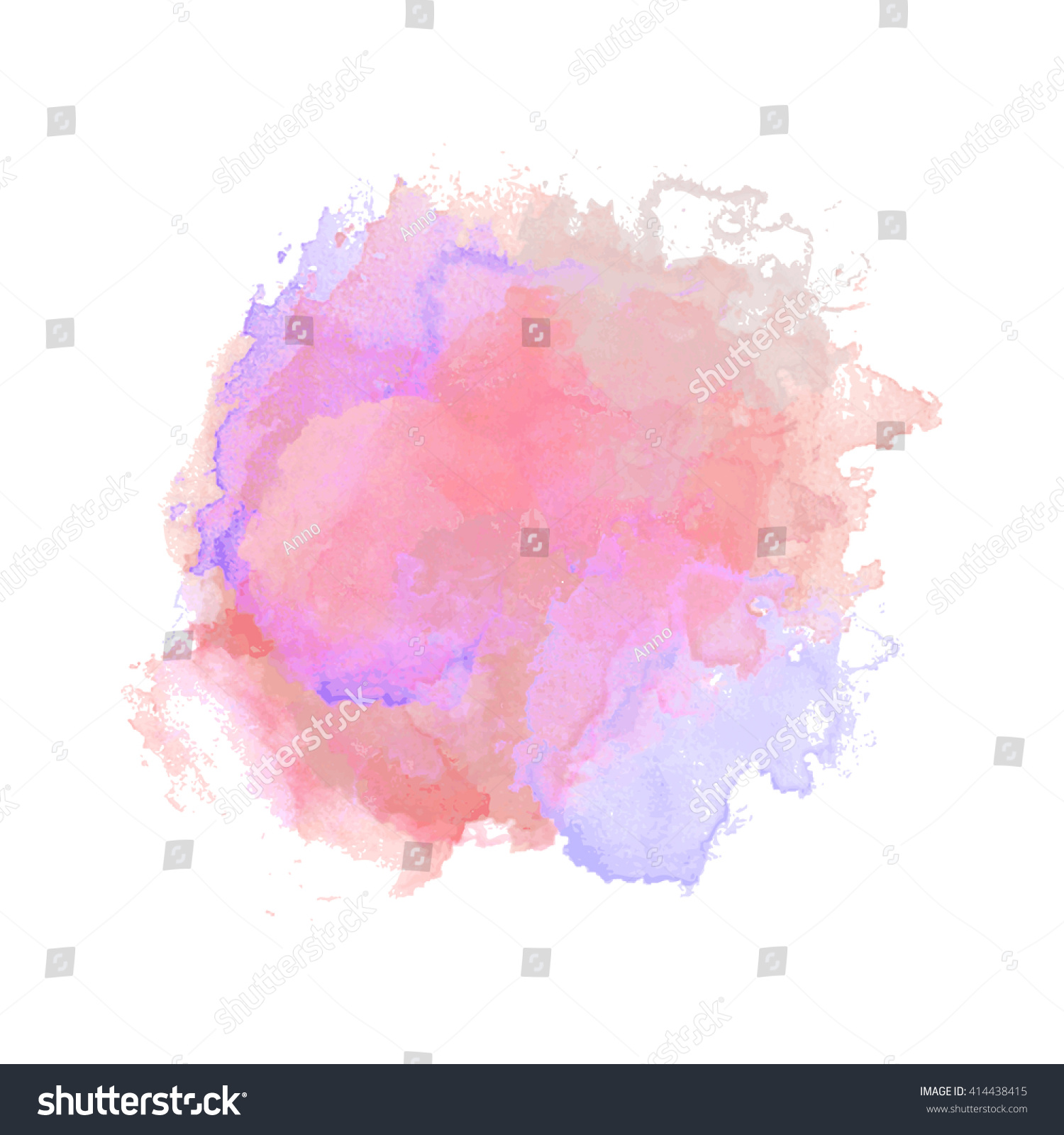 Vector Watercolor Background Isolated Watercolor Texture Stock