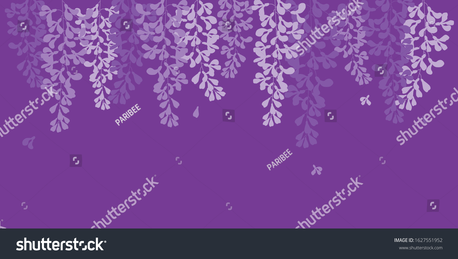 SVG of vector wisteria,purple flower in garden,wedding,card,fuji flower svg