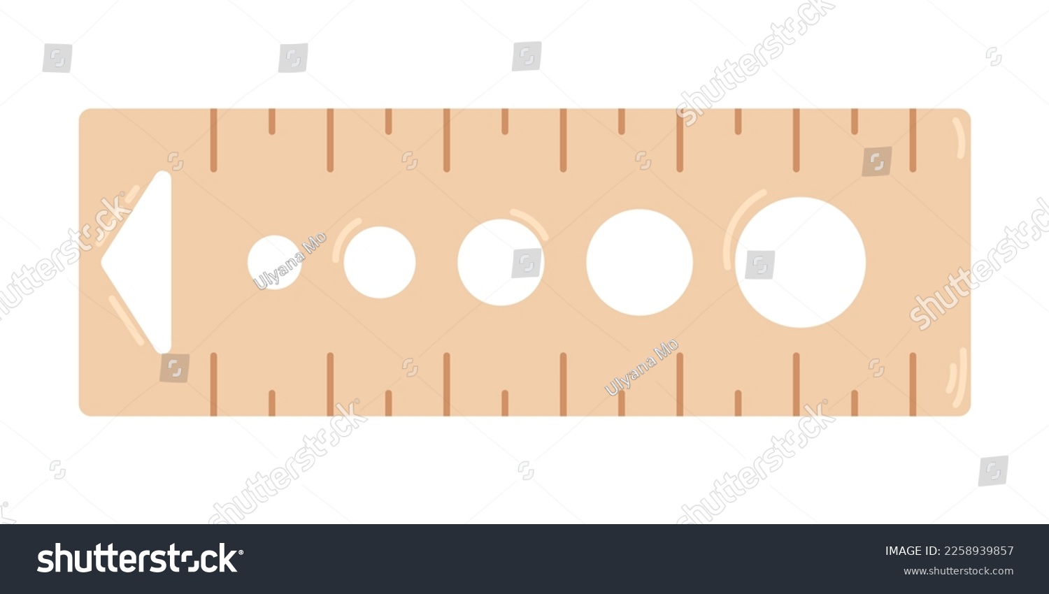 SVG of Vector woolen swatch ruler and needle gauge tool. Knitting tool in flat design. svg