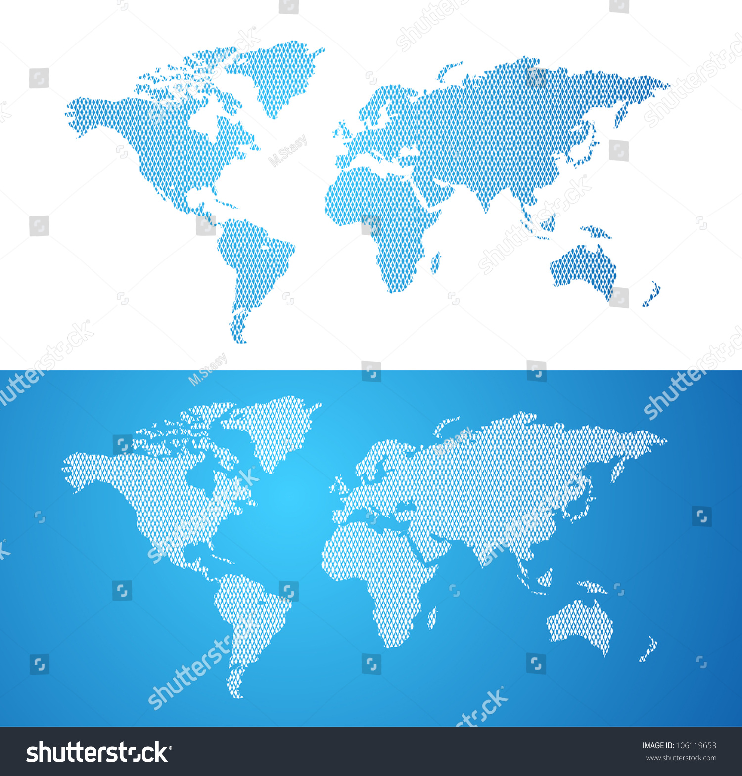 Vector World Map Stock Vector 106119653 - Shutterstock
