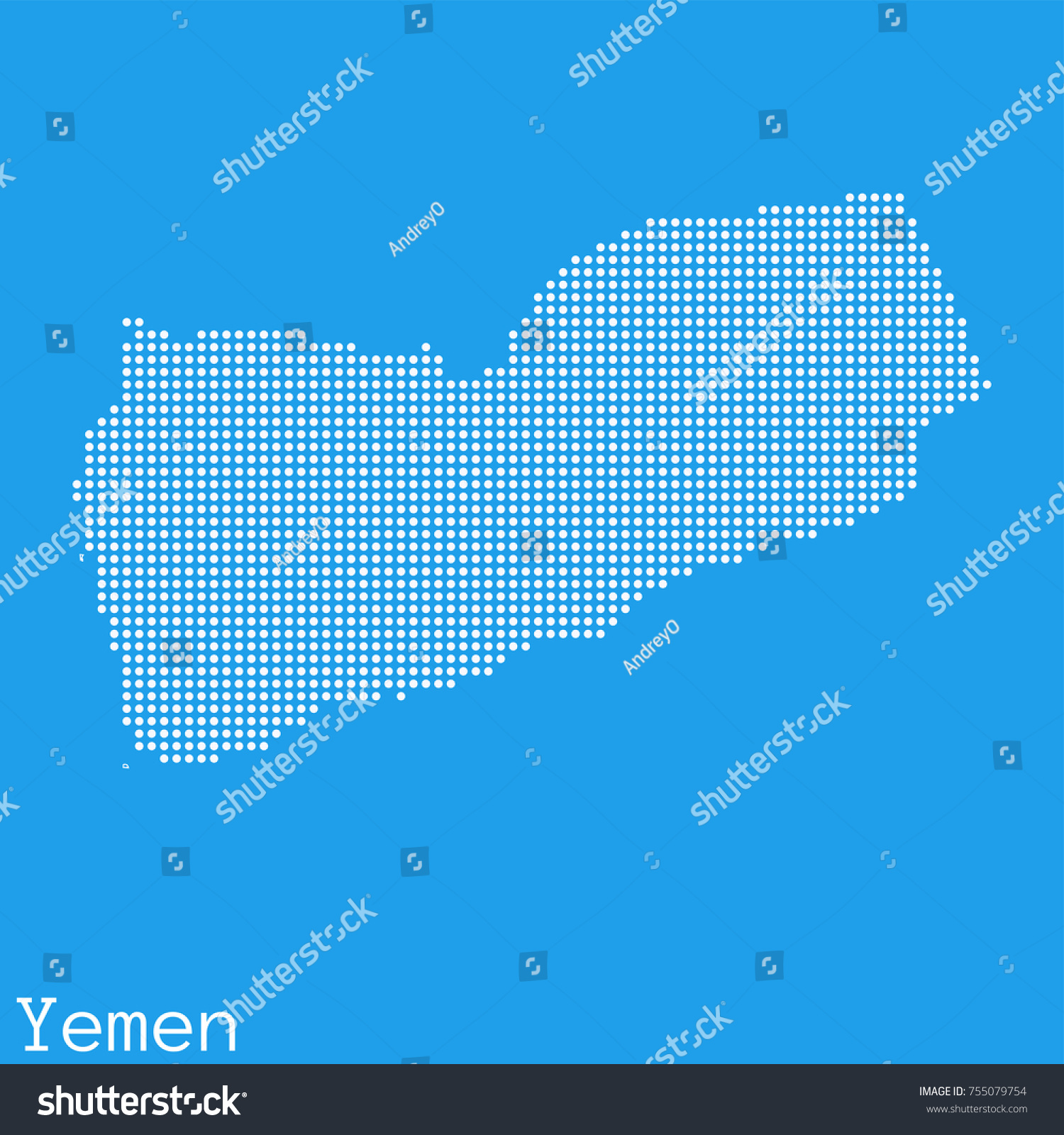 Vector Yemen Map Silhouette Dotted On Stock Vector Royalty Free 755079754 Shutterstock 