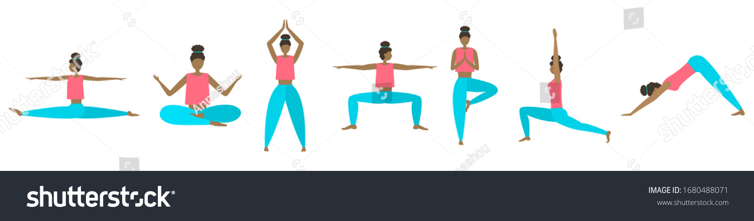 985 All yoga poses Images, Stock Photos & Vectors | Shutterstock