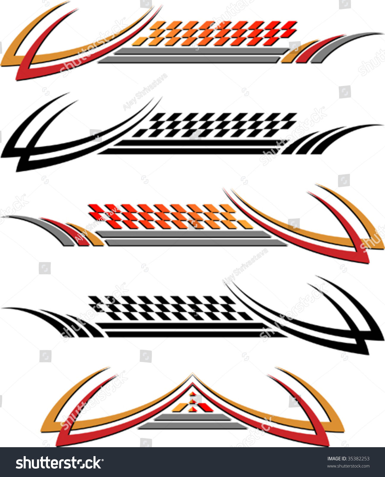 Vehicle Graphics Stripe Vinyl Ready Stock Vector (Royalty Free ...