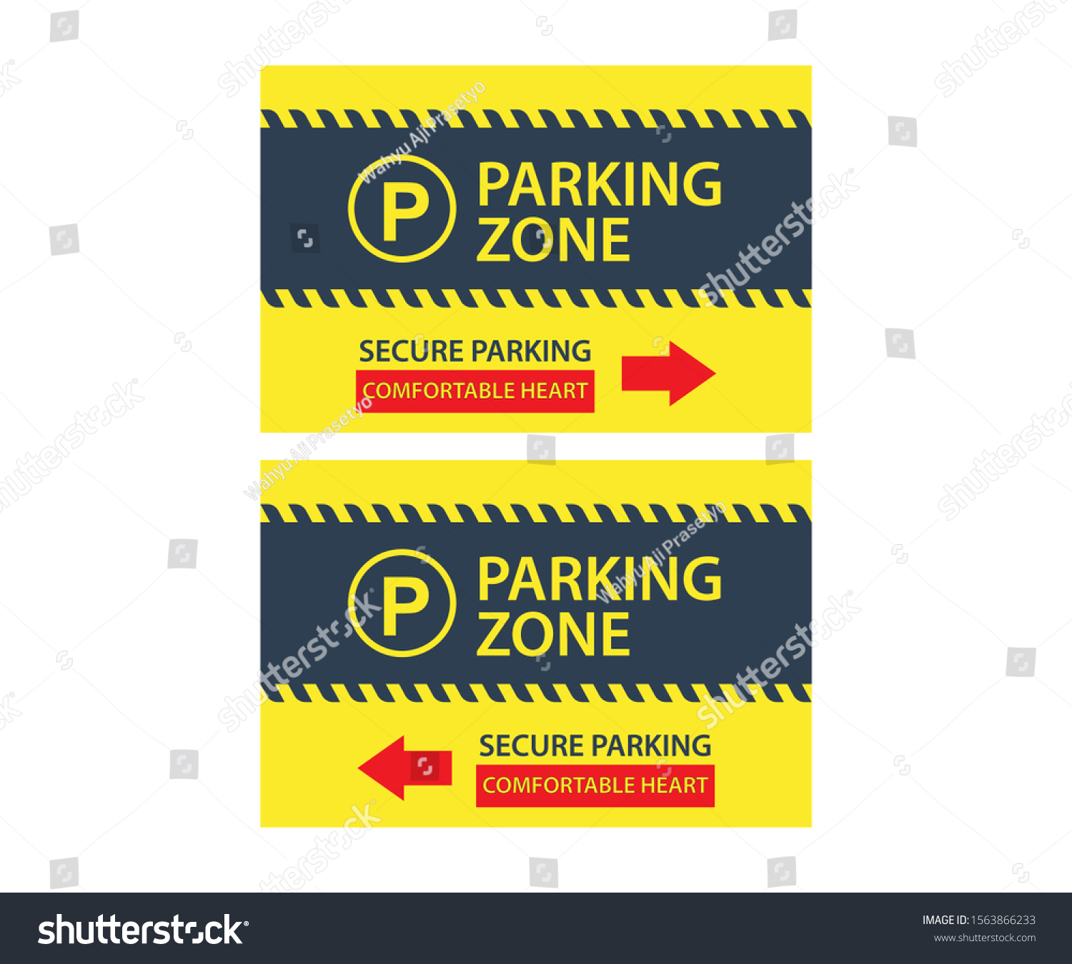 vehicle-parking-zone-warning-sign-stock-vector-royalty-free