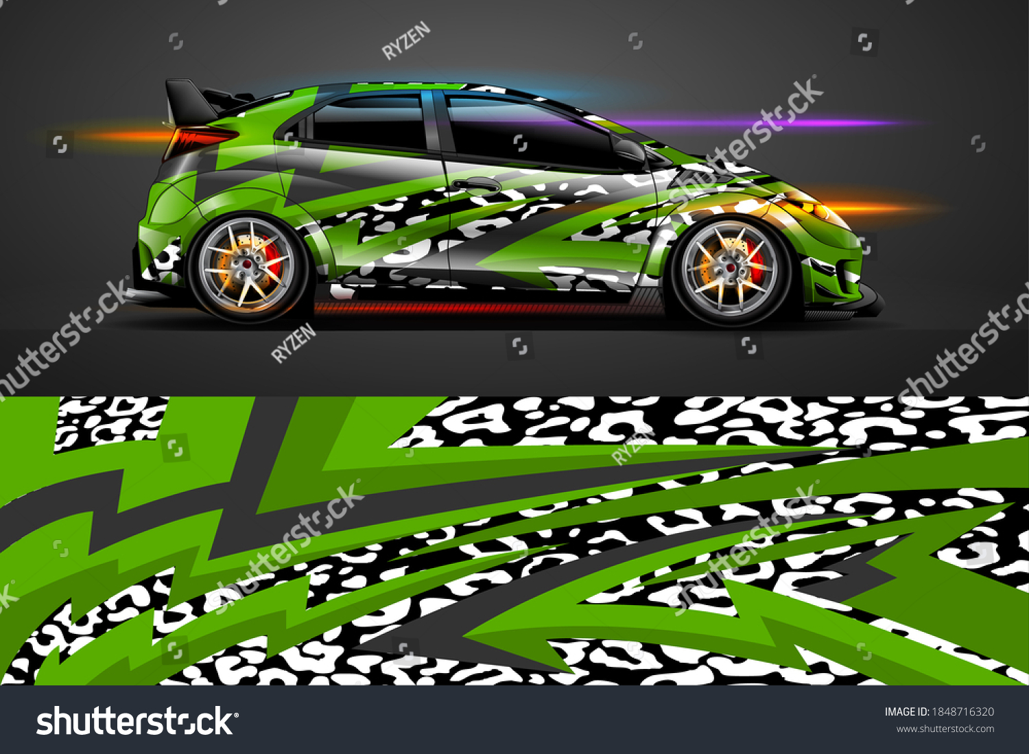 vehicle-wrap-vinyl-sticker-design-racing-stock-vector-royalty-free