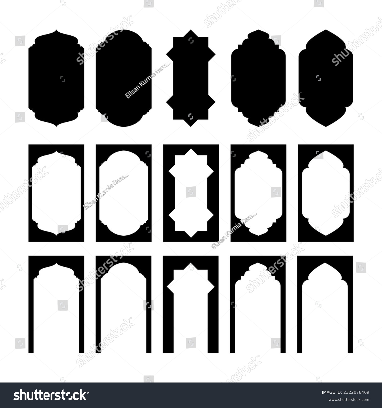 SVG of vektor gerbang masjid bisa untuk hiasan desain, ilustrasi, dan bahan edit svg