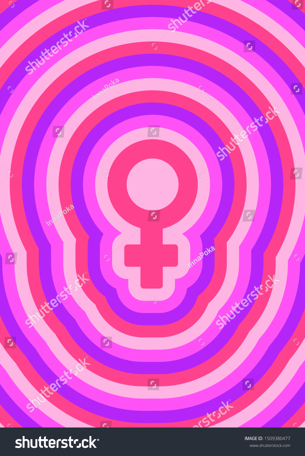 Venus Sign Female Sex Gender Symbol Stock Vector Royalty Free 1509380477