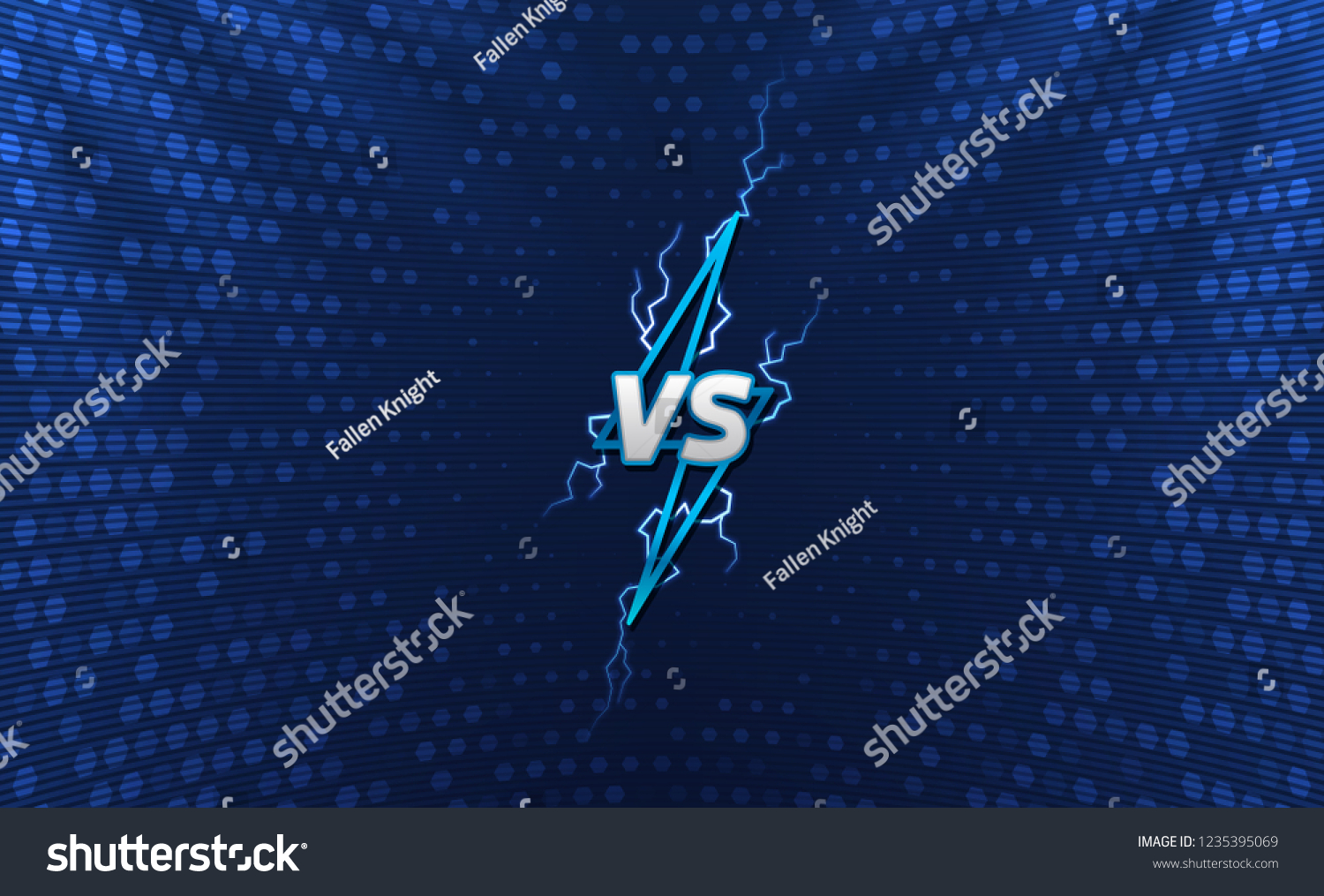 SVG of Versus logo with holographic background. Lightning logo with flashes. Cyber sport tournament screen design. Eps10 vector svg