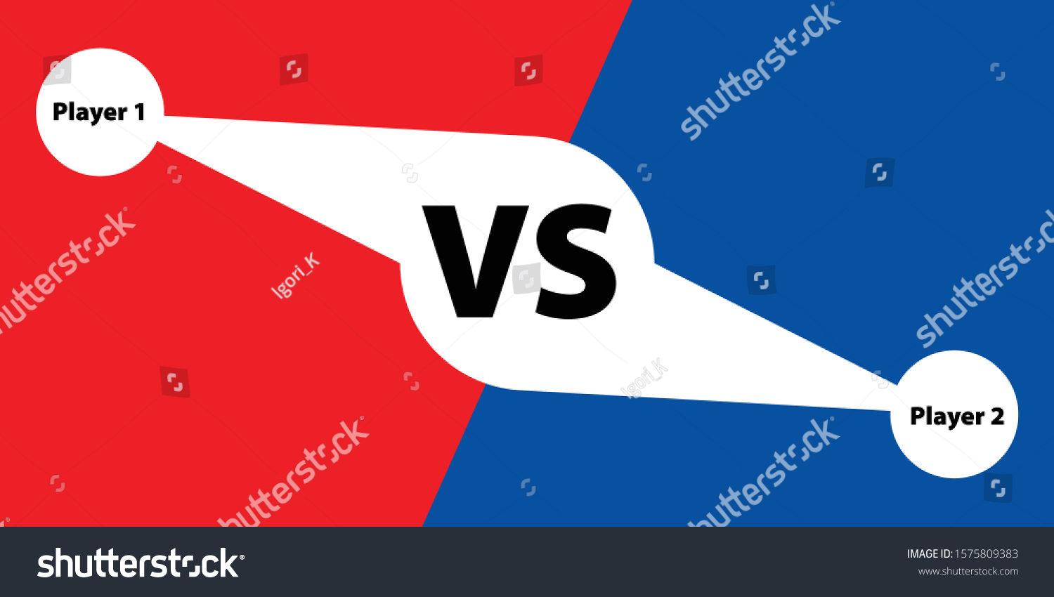 Versus Sport Competition Background Vector Illustration Royalty