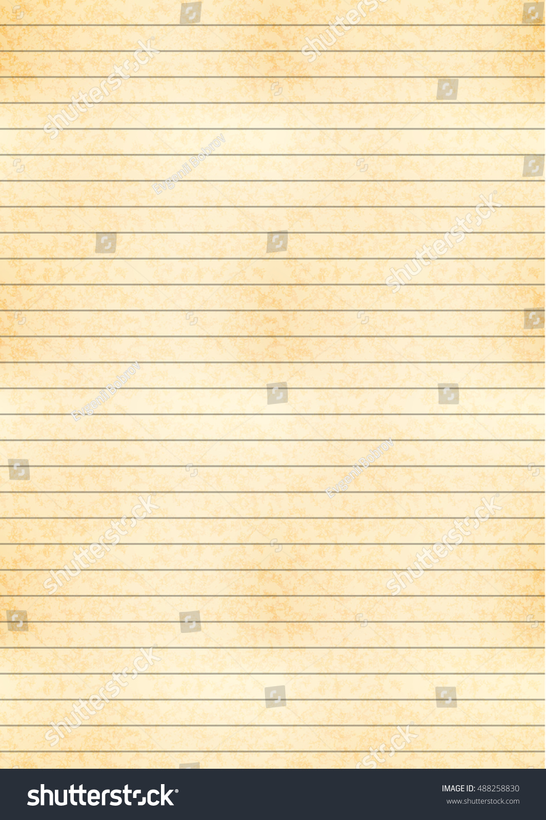 vertical a 4 size yellow sheet old stock vector royalty free