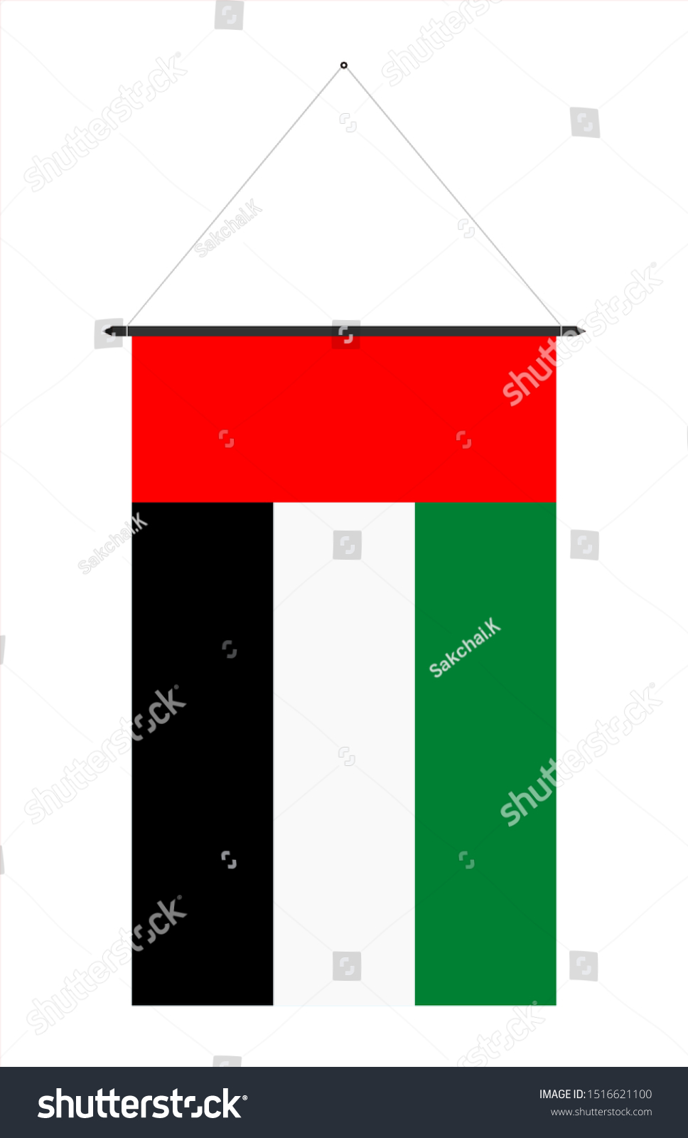 SVG of vertical flag of the uae svg