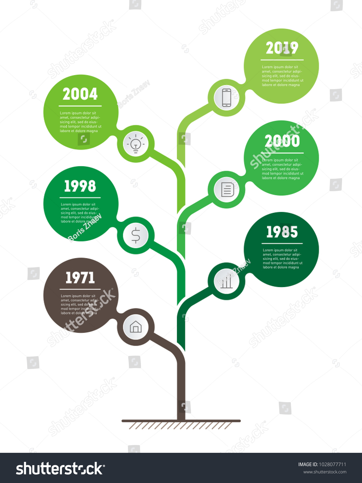 Vertical Timeline Infographics Development Growth Business Stock Vector Royalty Free 1028077711 5879