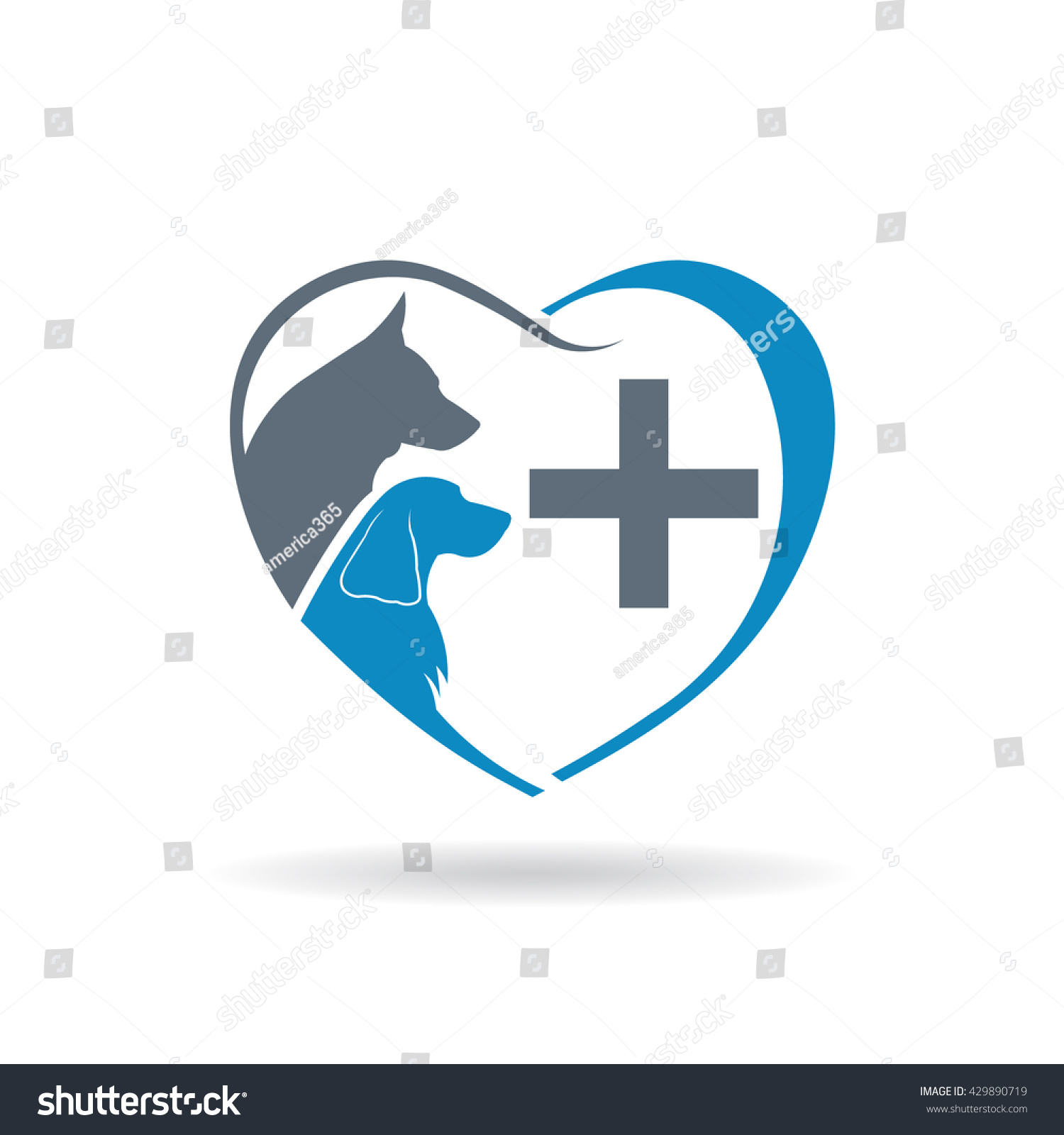 Veterinary Care Logo Vector Graphic Design Stock Vector (Royalty Free ...