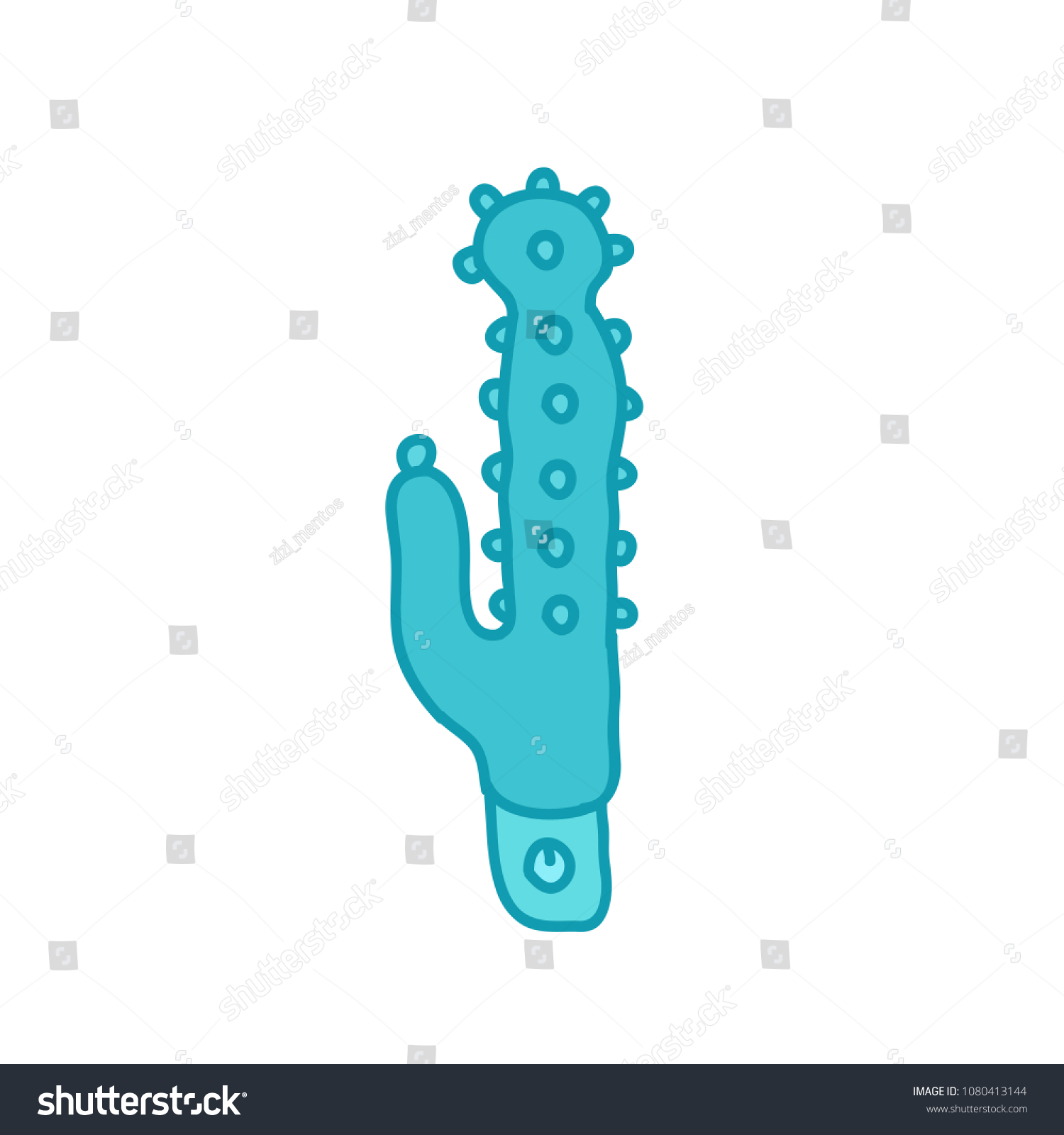 Vibrator Sex Toy Doodle Icon Stock Vector Royalty Free 1080413144