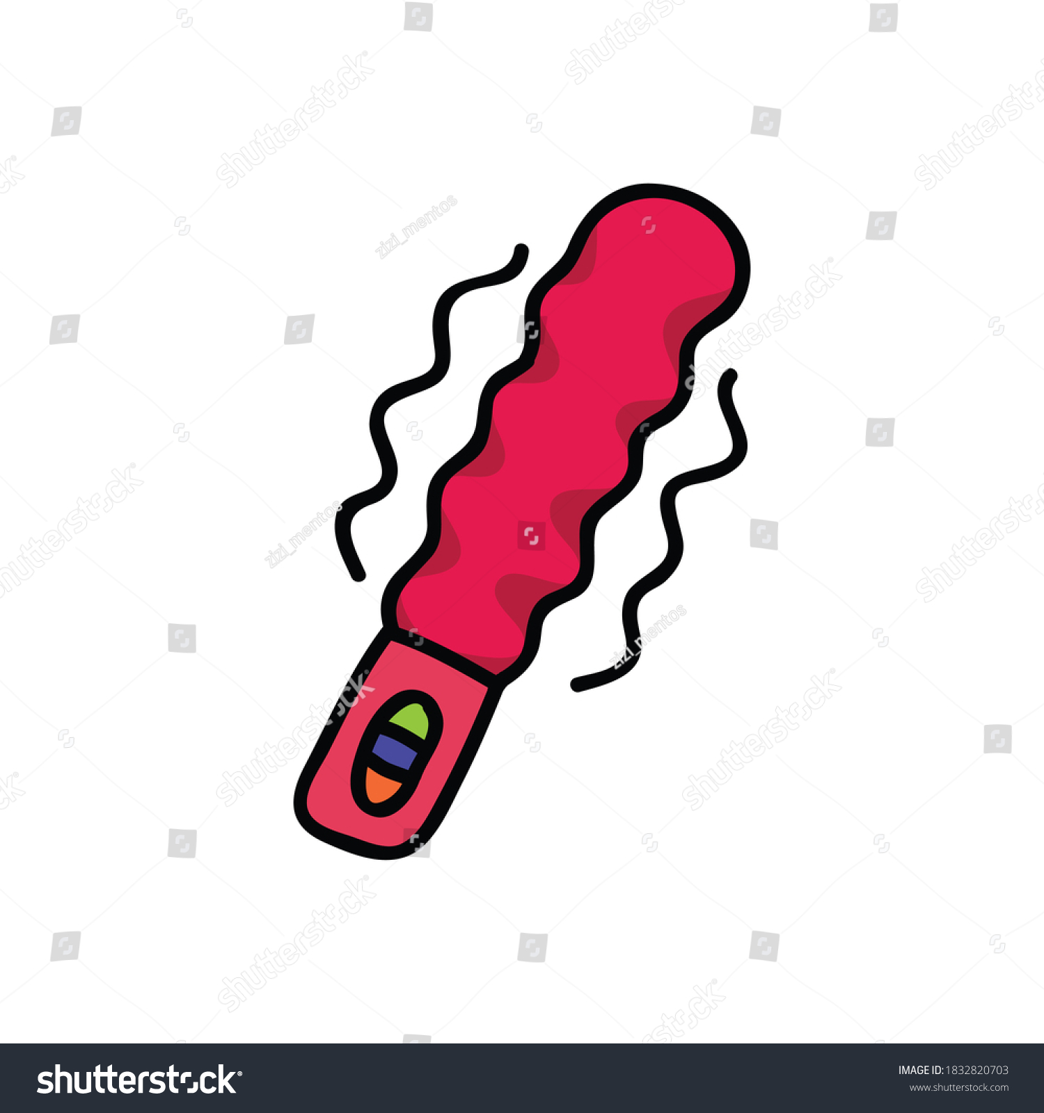 Vibrator Sex Toy Doodle Icon Vector Stock Vector Royalty Free 1832820703 Shutterstock 6570