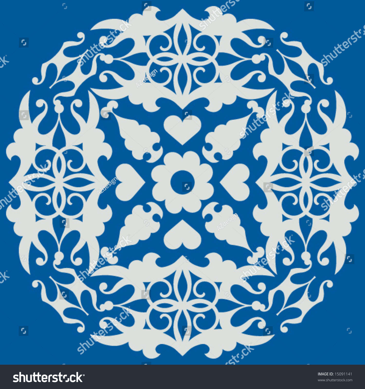 Victorian Floral Ornament Stock Vector Illustration 15091141 : Shutterstock