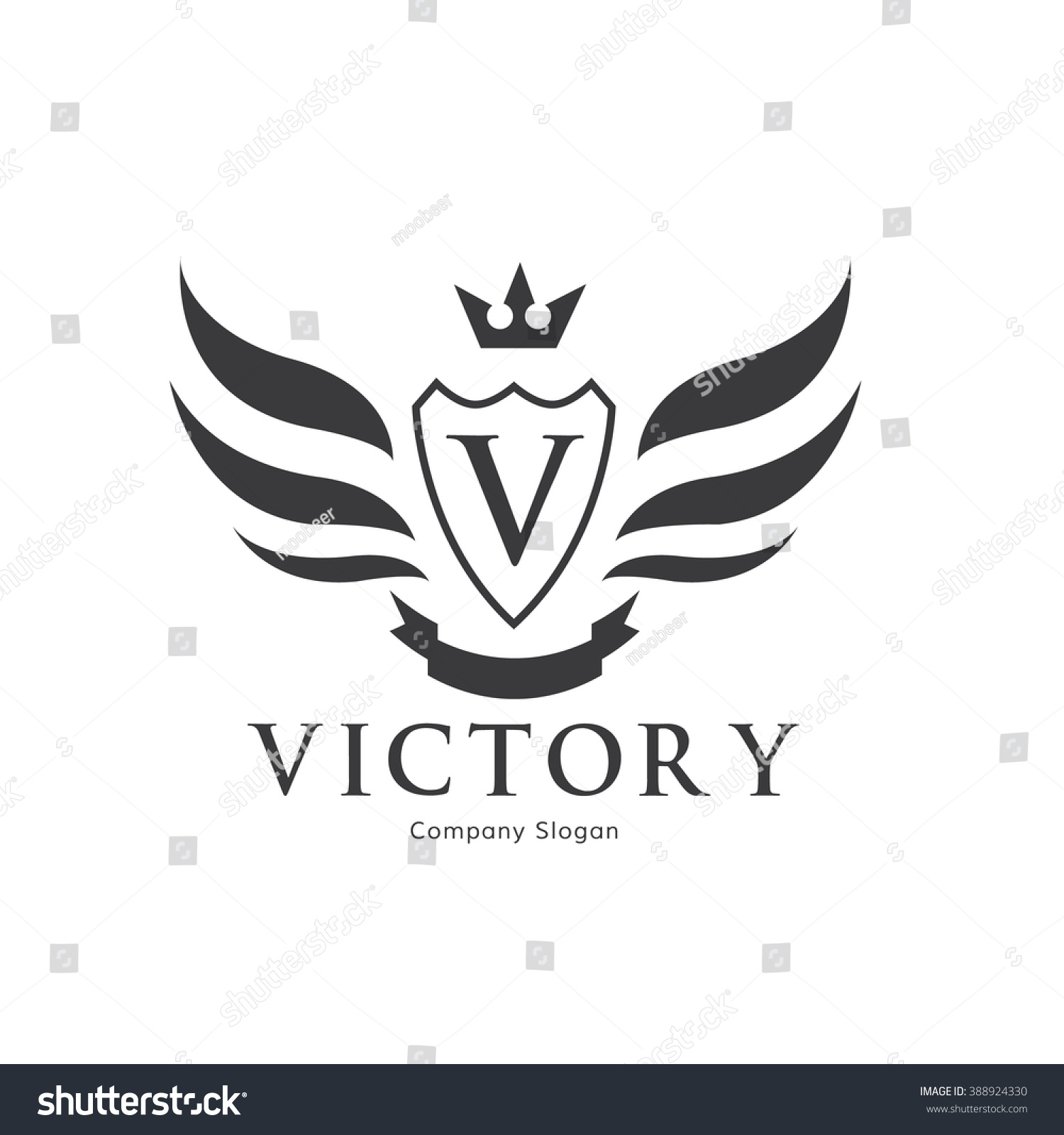 Victory Logocrest Logovector Logo Template Stock Vector 388924330 ...