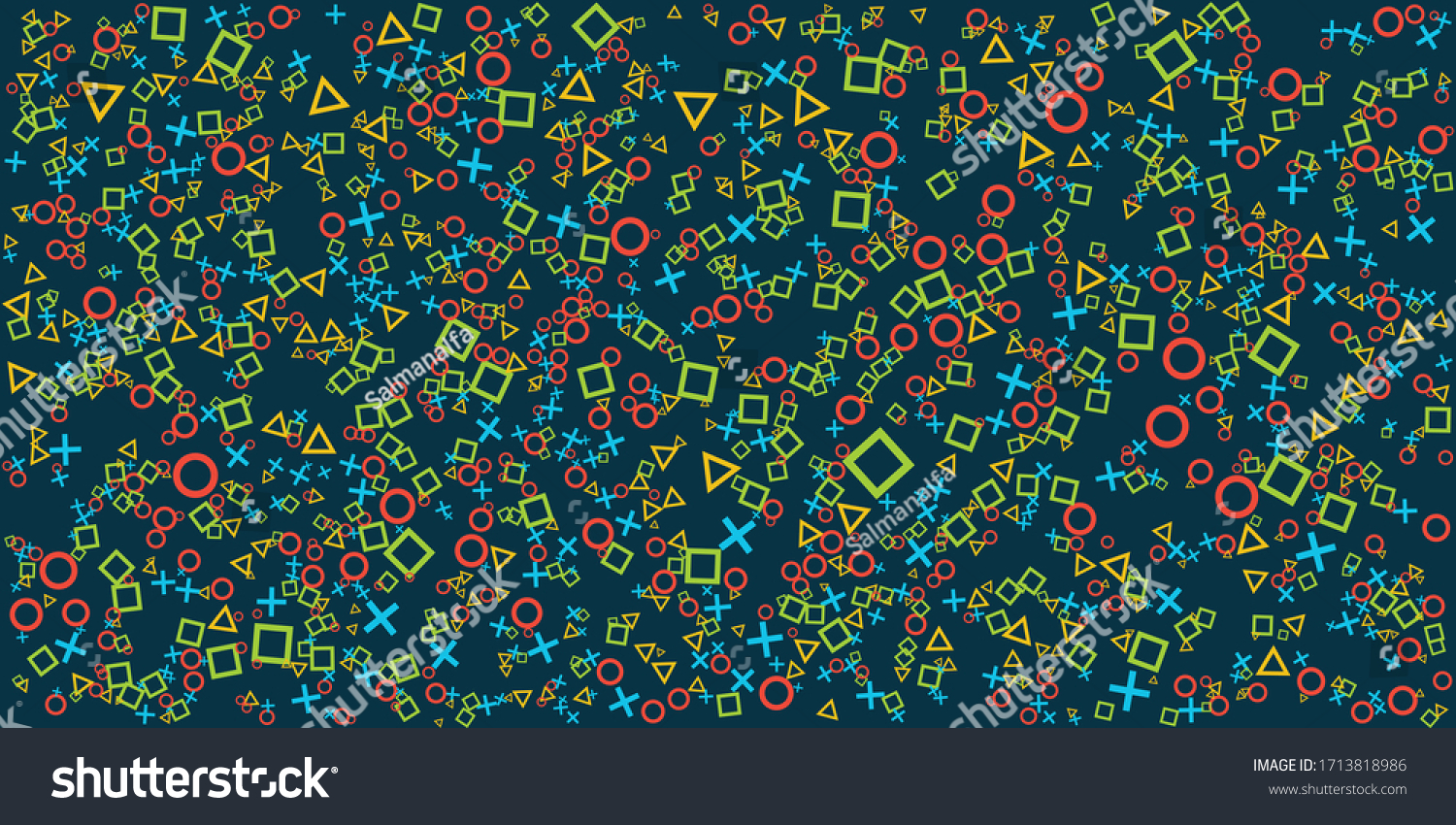 Video Games Outline Pattern Vector Game Stock Vector (Royalty Free ...