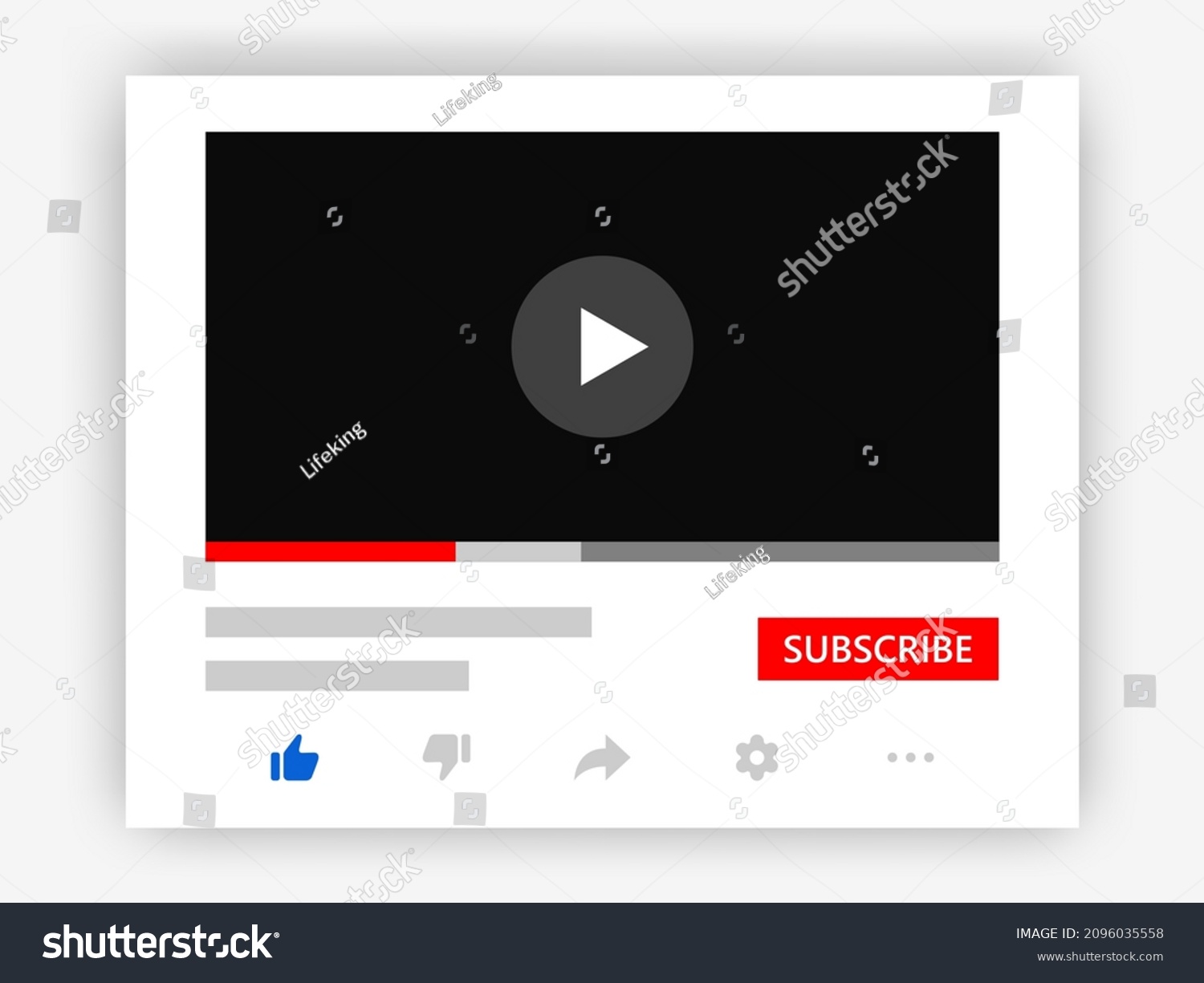 Video Player Elements Mockup Template Video Stock Vector (Royalty Free Video Player Elements Mockup Template Video Stock Vector (Royalty Free
