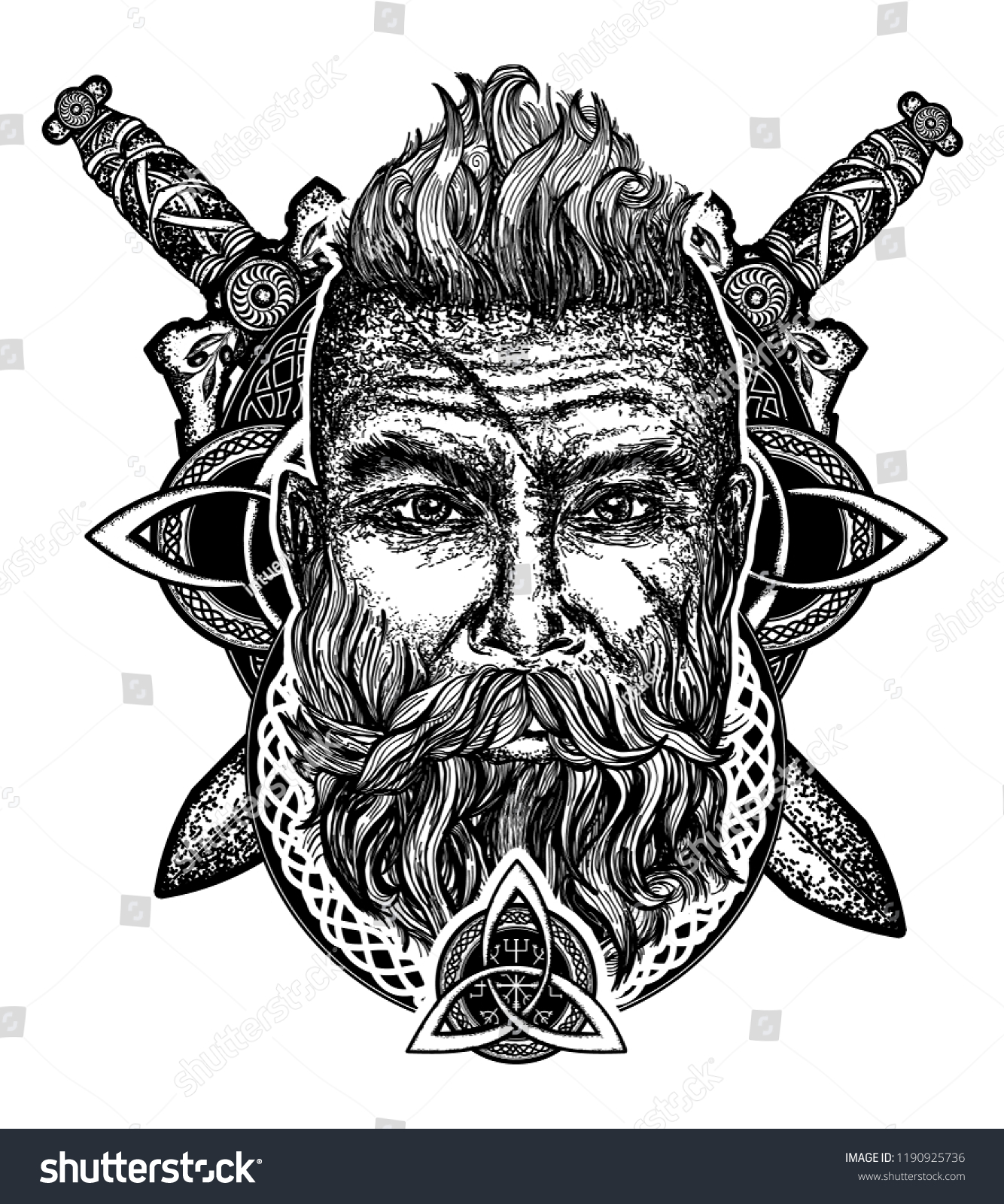 Yuanmeiju Ragnar Lodbrok Viking Ragnar Skull Laptop Sacs /à Dos,Business Travel Anti Theft Slim Durable Laptops Sacs /à Dos