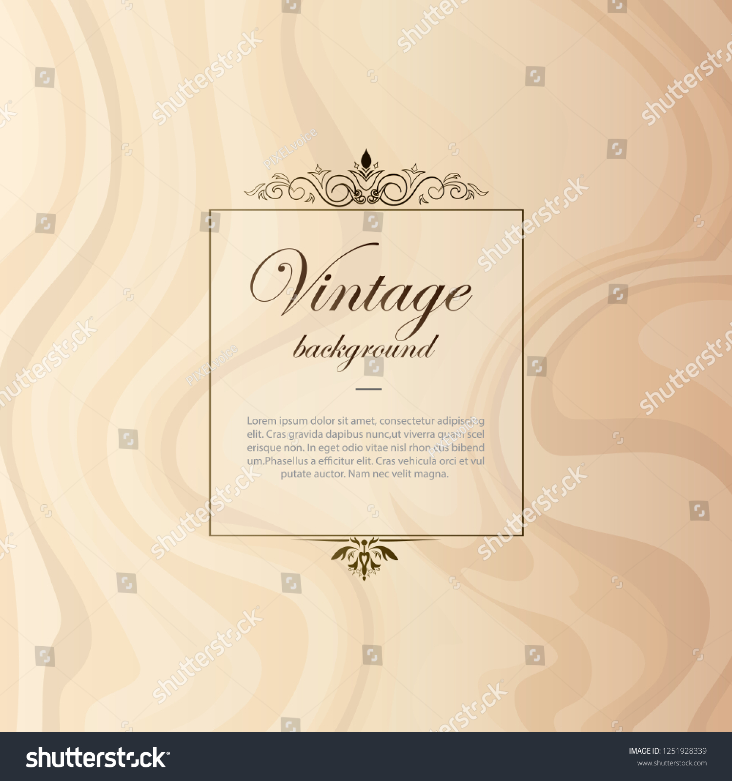 vintage background royal frame wedding anniversary stock