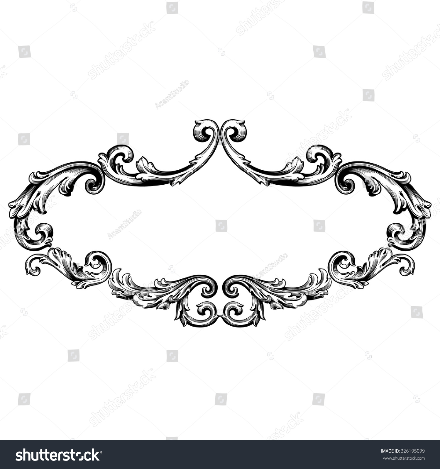 Vintage Scroll Border