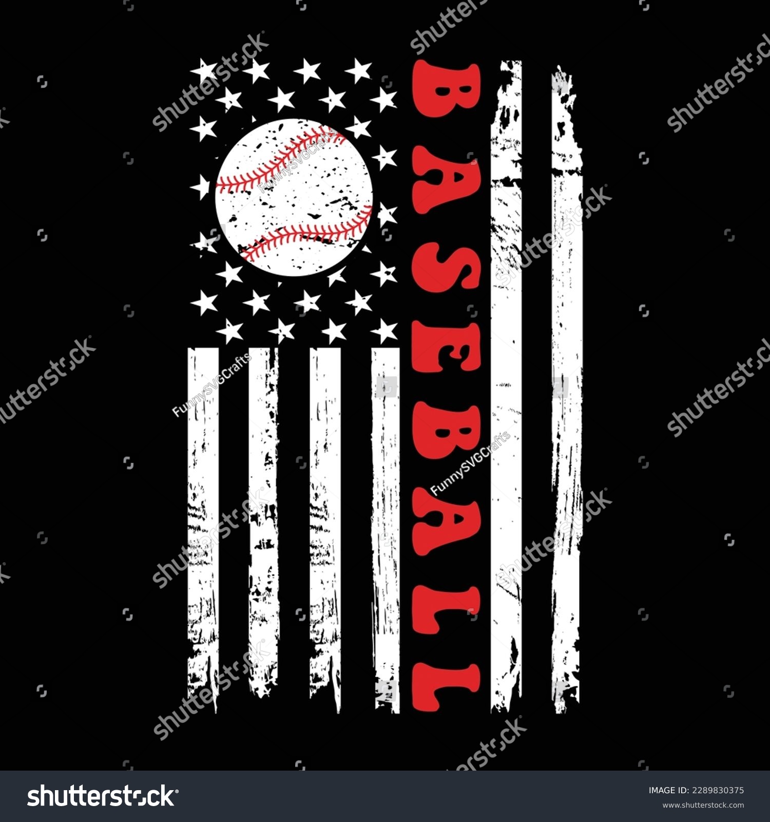 SVG of Vintage Baseball American Flag Shirt, Baseball American Flag Shirt, Baseball Vector, Love Shirt, Baseball Bat Svg shirt Print template	 svg