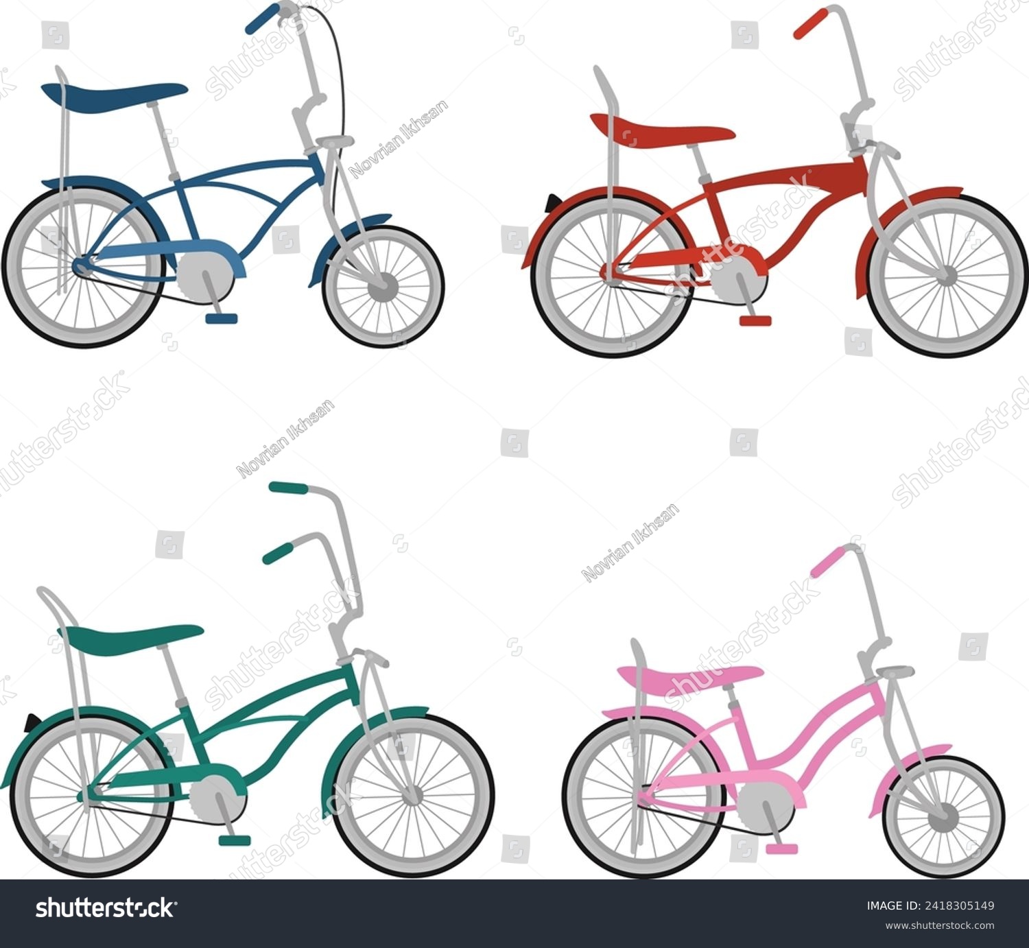 SVG of vintage bicycles vector. lowrider bicycles. svg