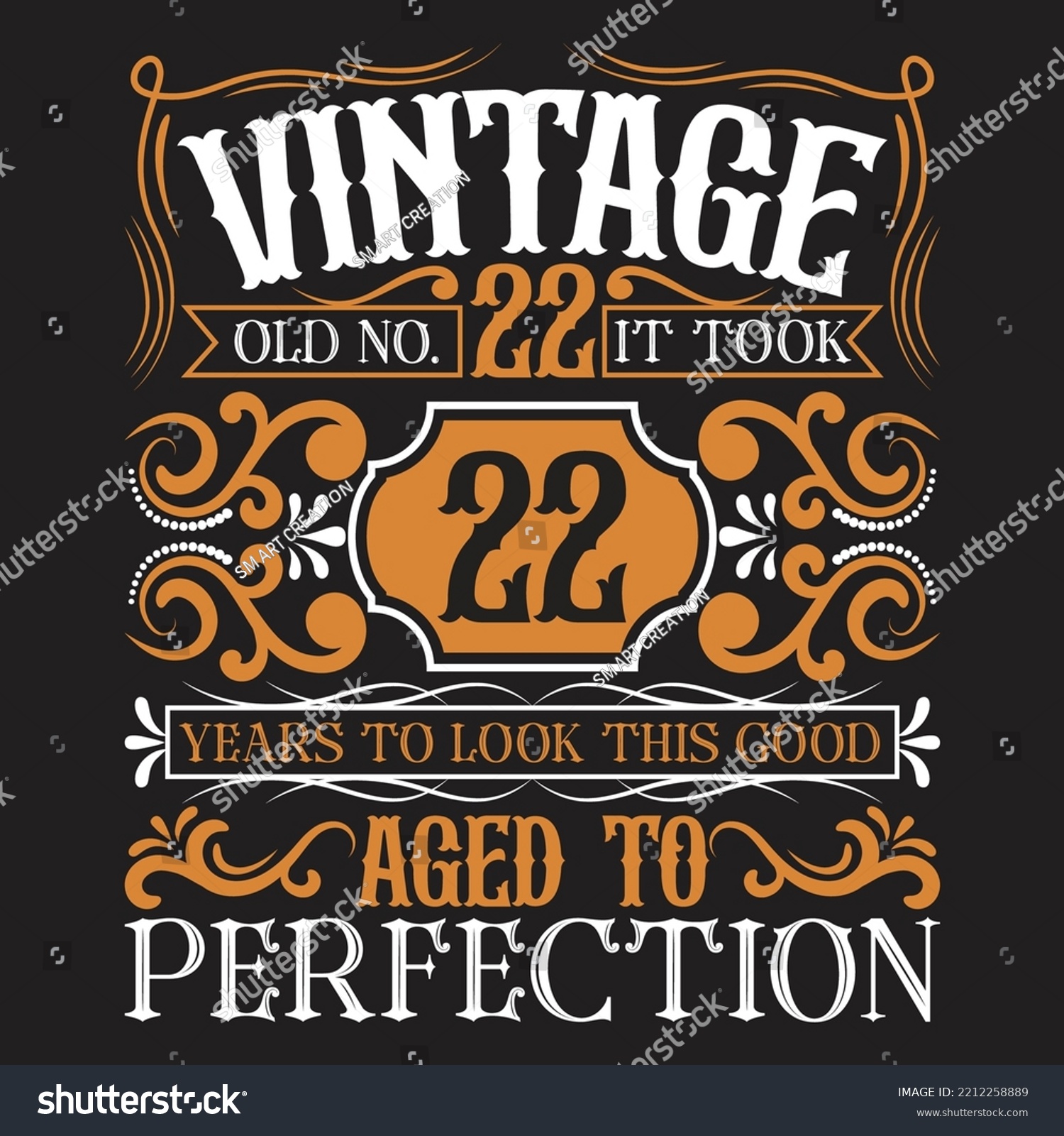 SVG of Vintage Birthday  t shirt design with Birthday elements or Hand drawn Birthday typography design svg
