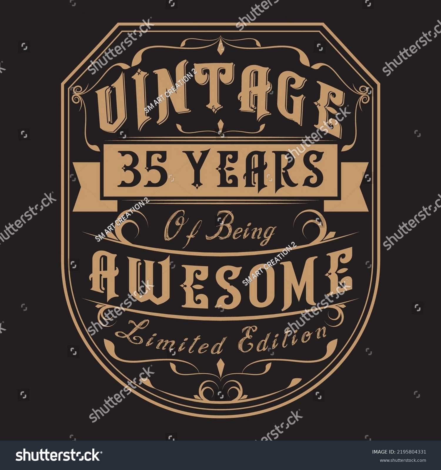 SVG of Vintage Birthday  t shirt design with Birthday elements vector  svg