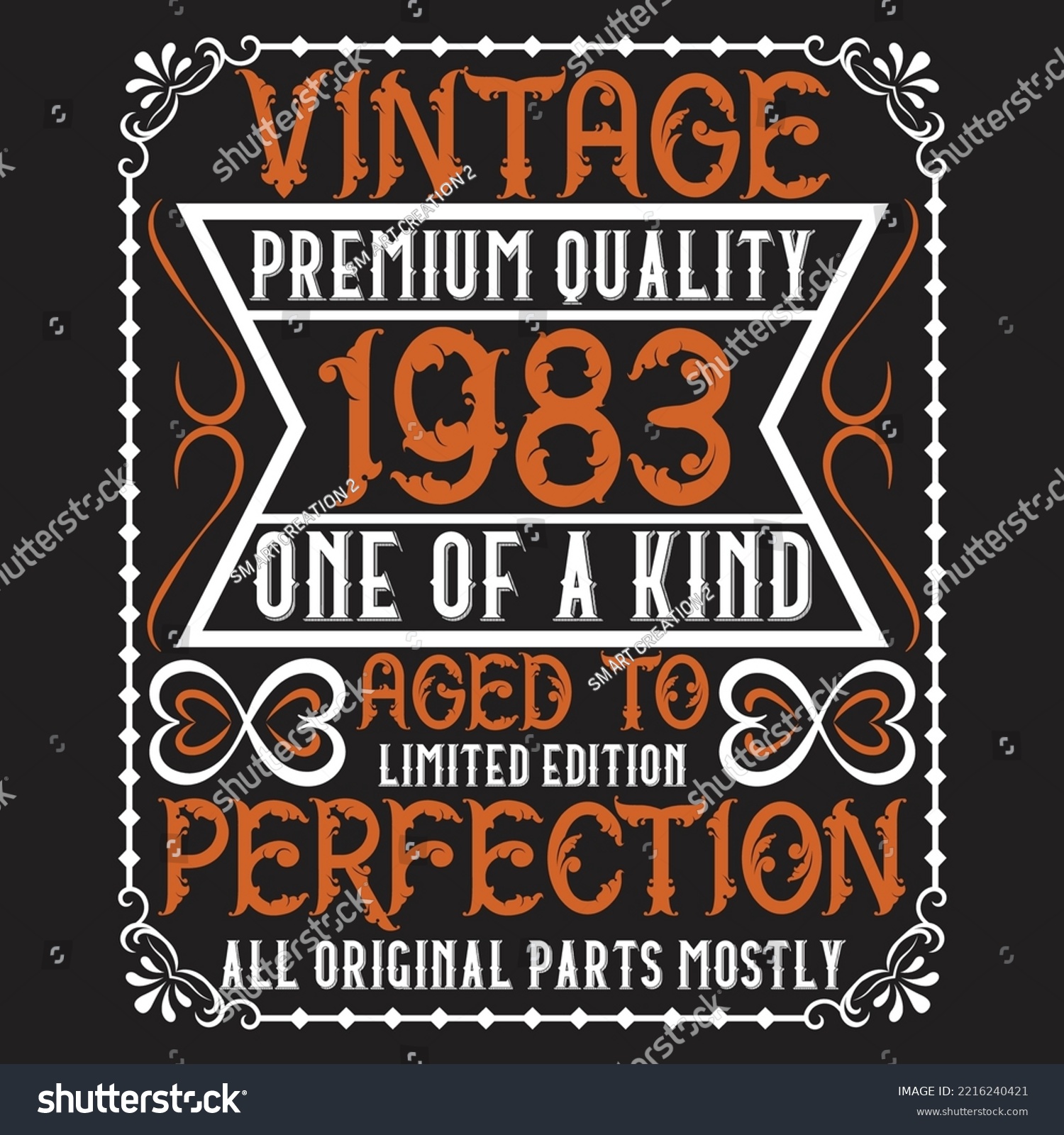 SVG of Vintage Birthday typography T-shirt Design With custom vector svg